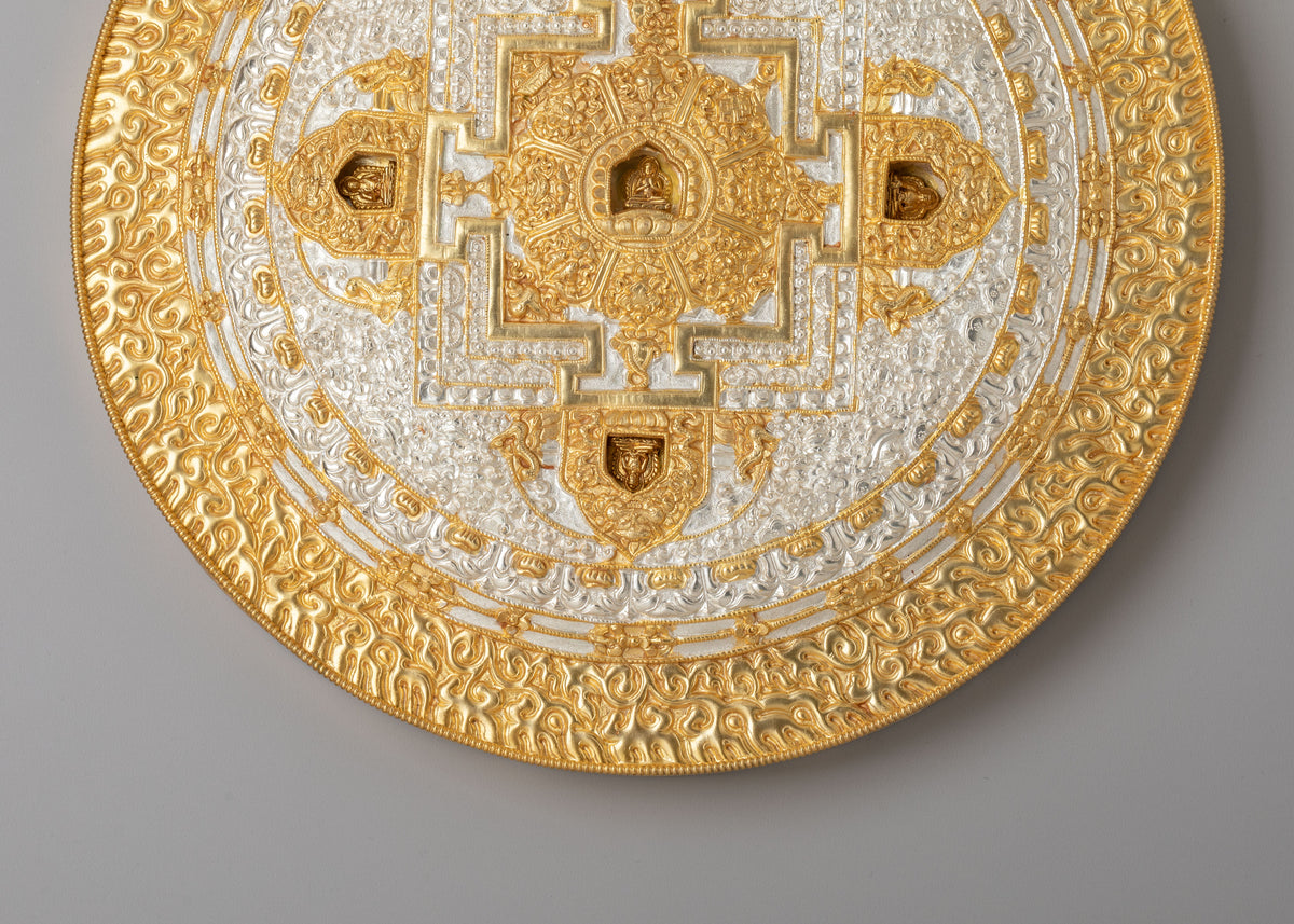 Pancha Buddha Mandala Wall Hanging | Spiritual Decor