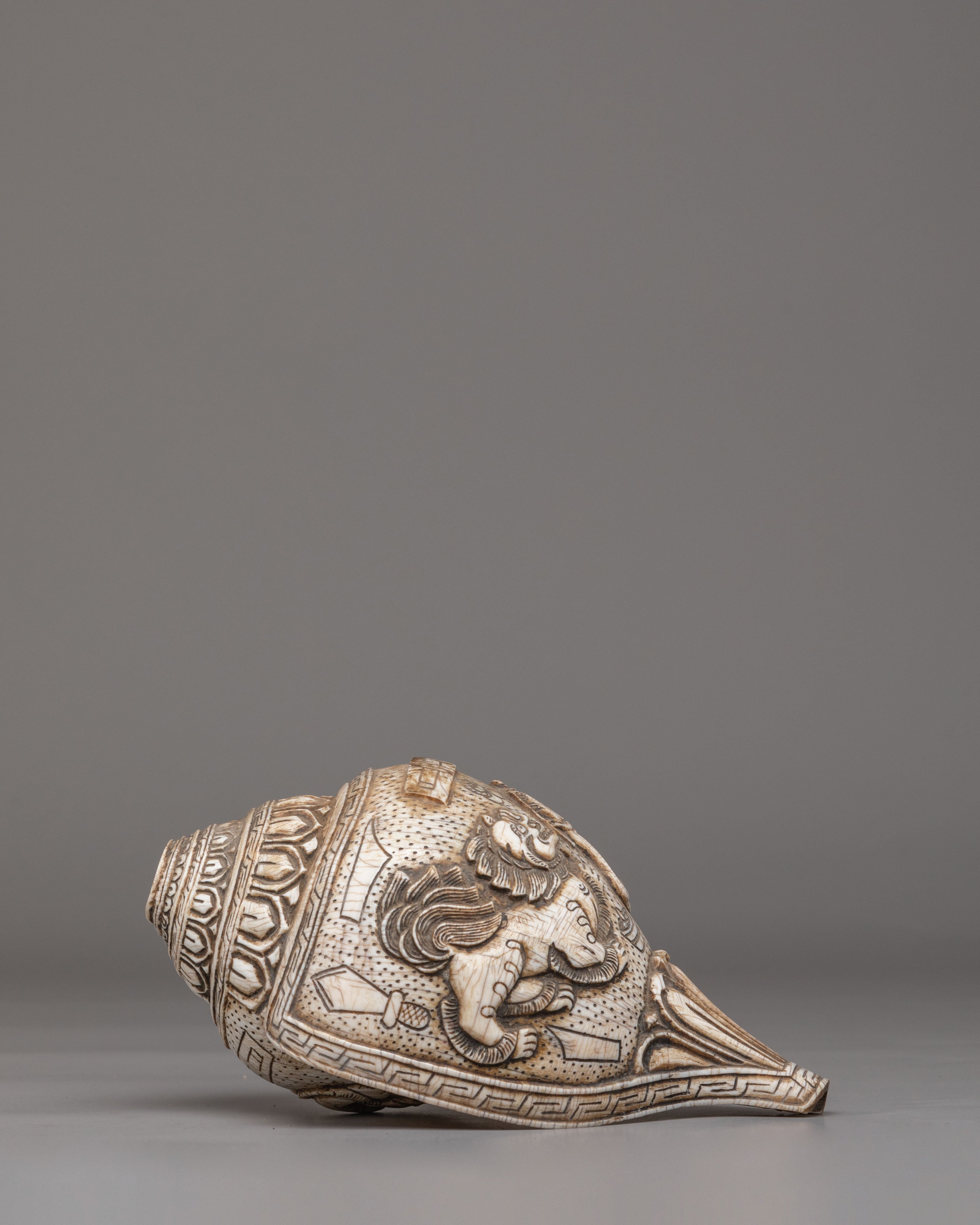 Traditional Ritual Conch | Tibetan Conch Shell for Ceremonies & Meditation