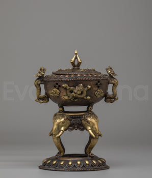 Tibetan Incense Burner For Rituals