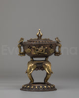 Tibetan Incense Burner For Rituals