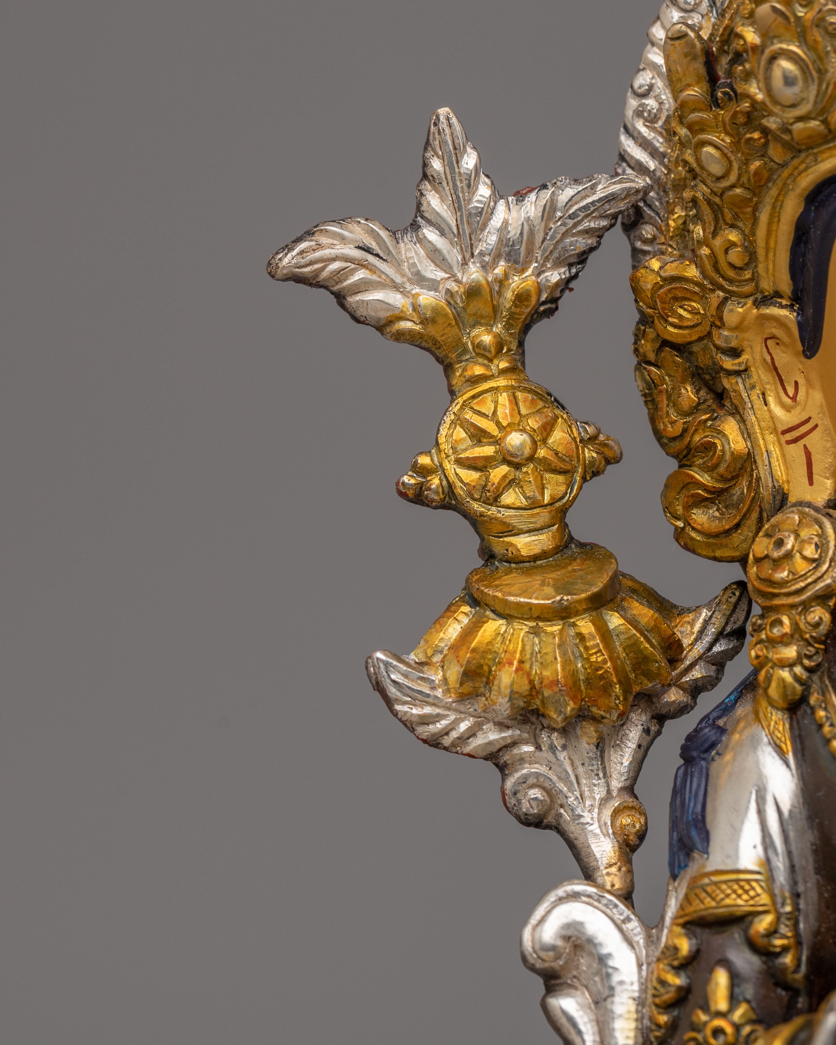 Sacred Maitreya Buddha Statue | 24K Gold Plated Buddhist Art