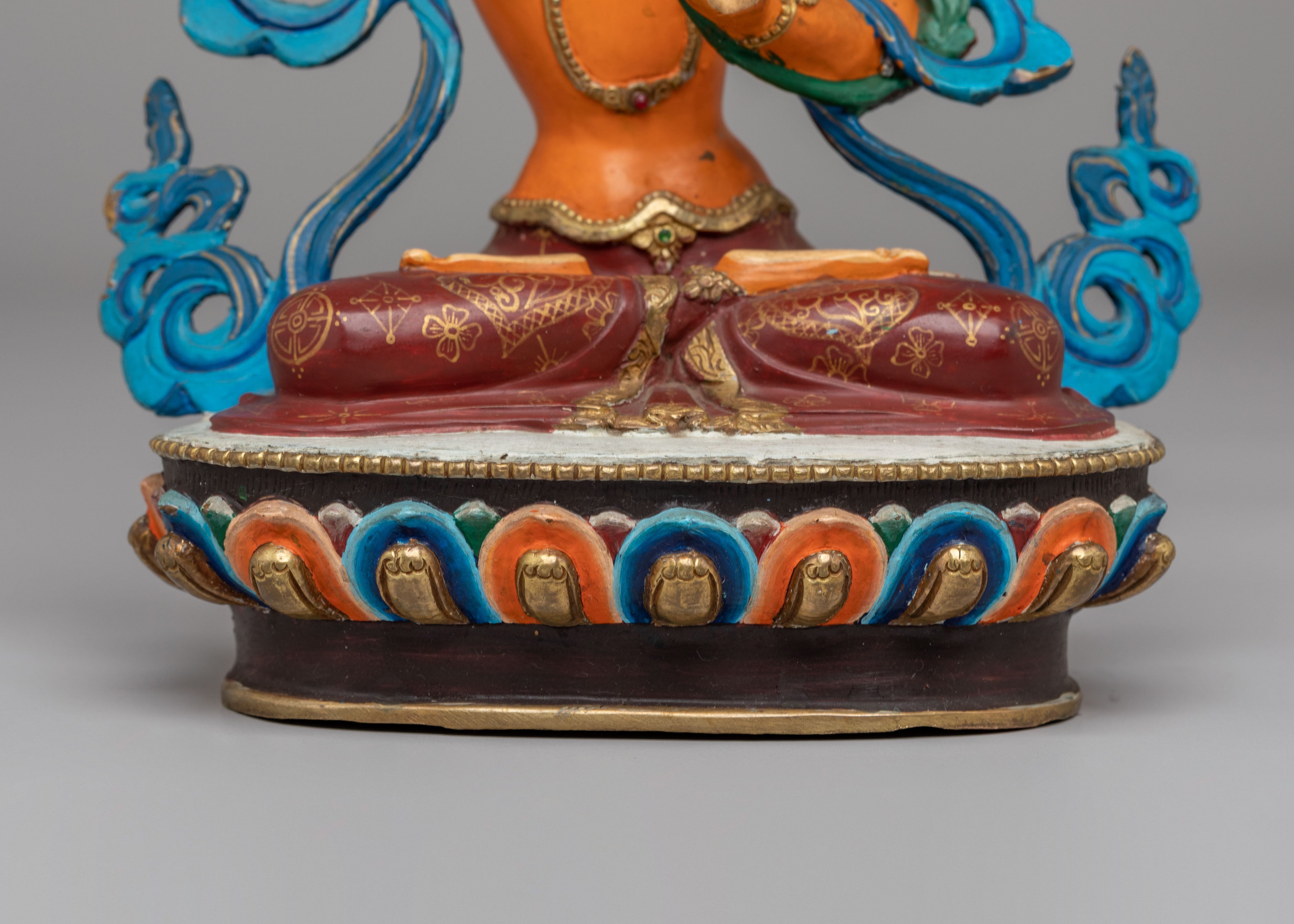 Spiritual Manjushri Divine Statue | Handcrafted Copper Manjushri Statue
