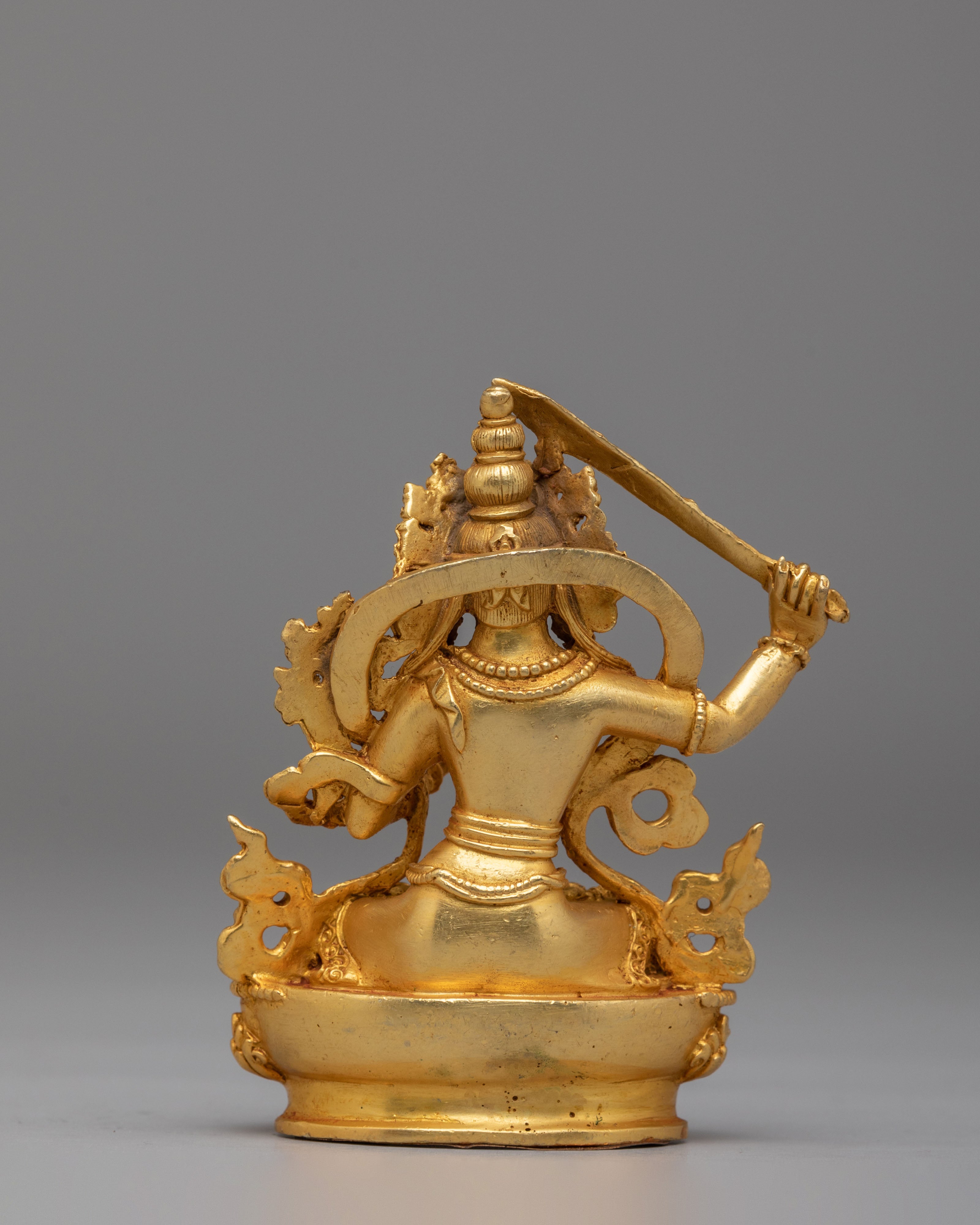 Himalayan Buddhist Wisdom Deity Statue | Manjushri Decor