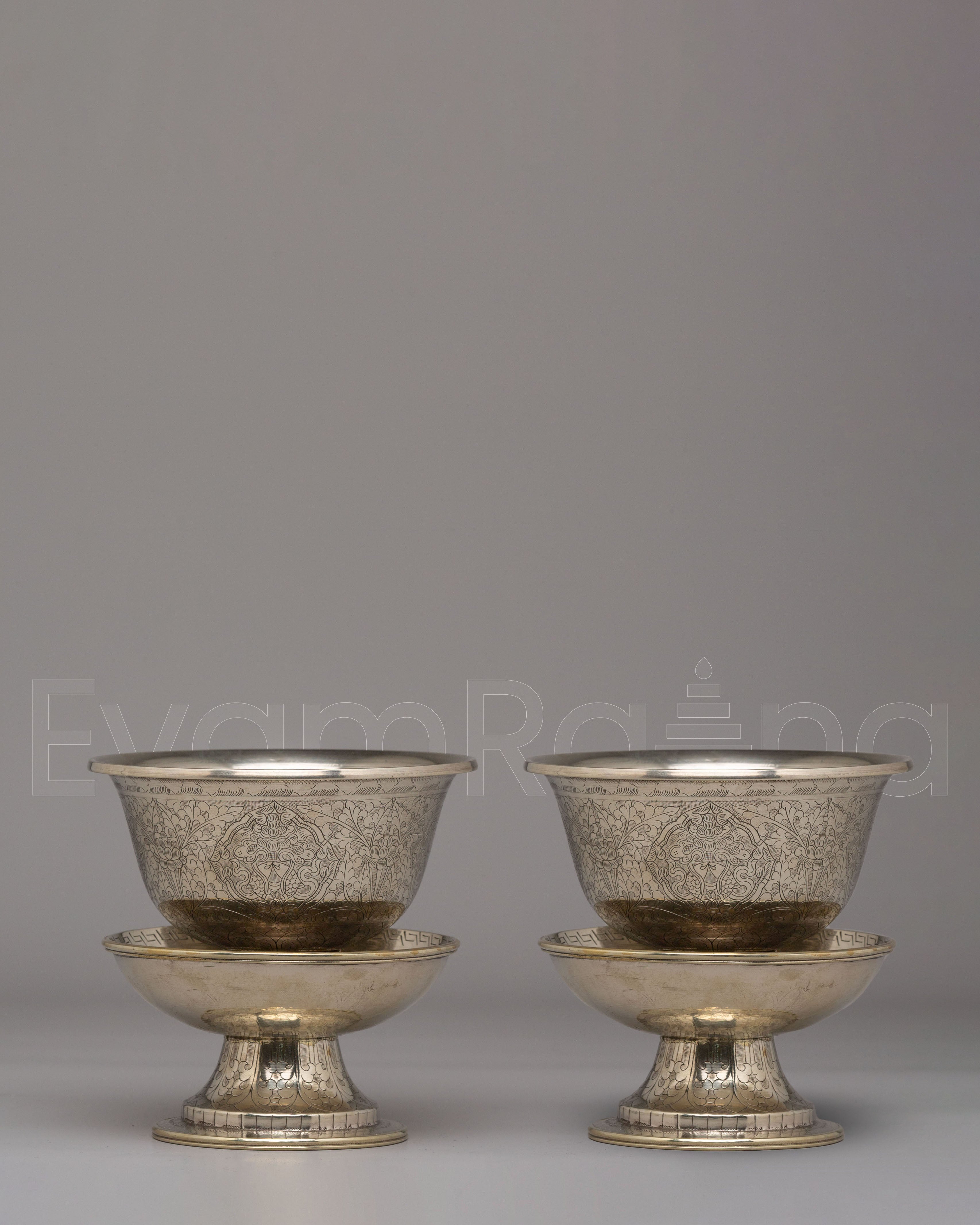 Buddhist Tea Cup Set