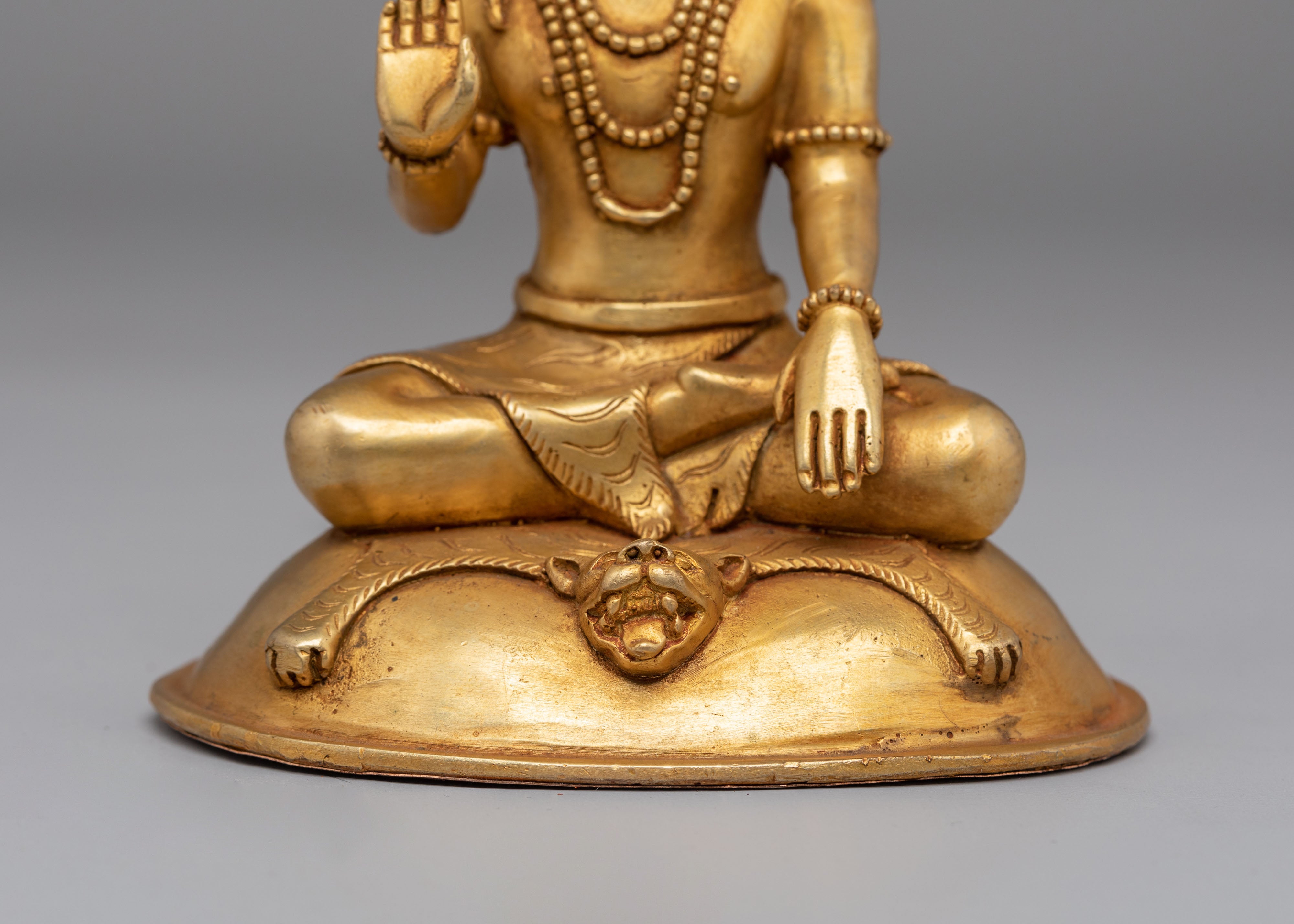 Protector Deity Shiva Statue | Copper Hindu Mahadev Sculpture