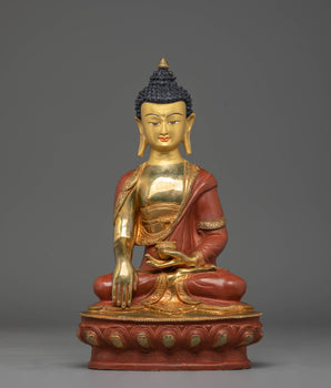 Tibetan Buddhist statue of Shakyamuni Buddha