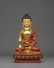 Tibetan Buddhist statue of Shakyamuni Buddha