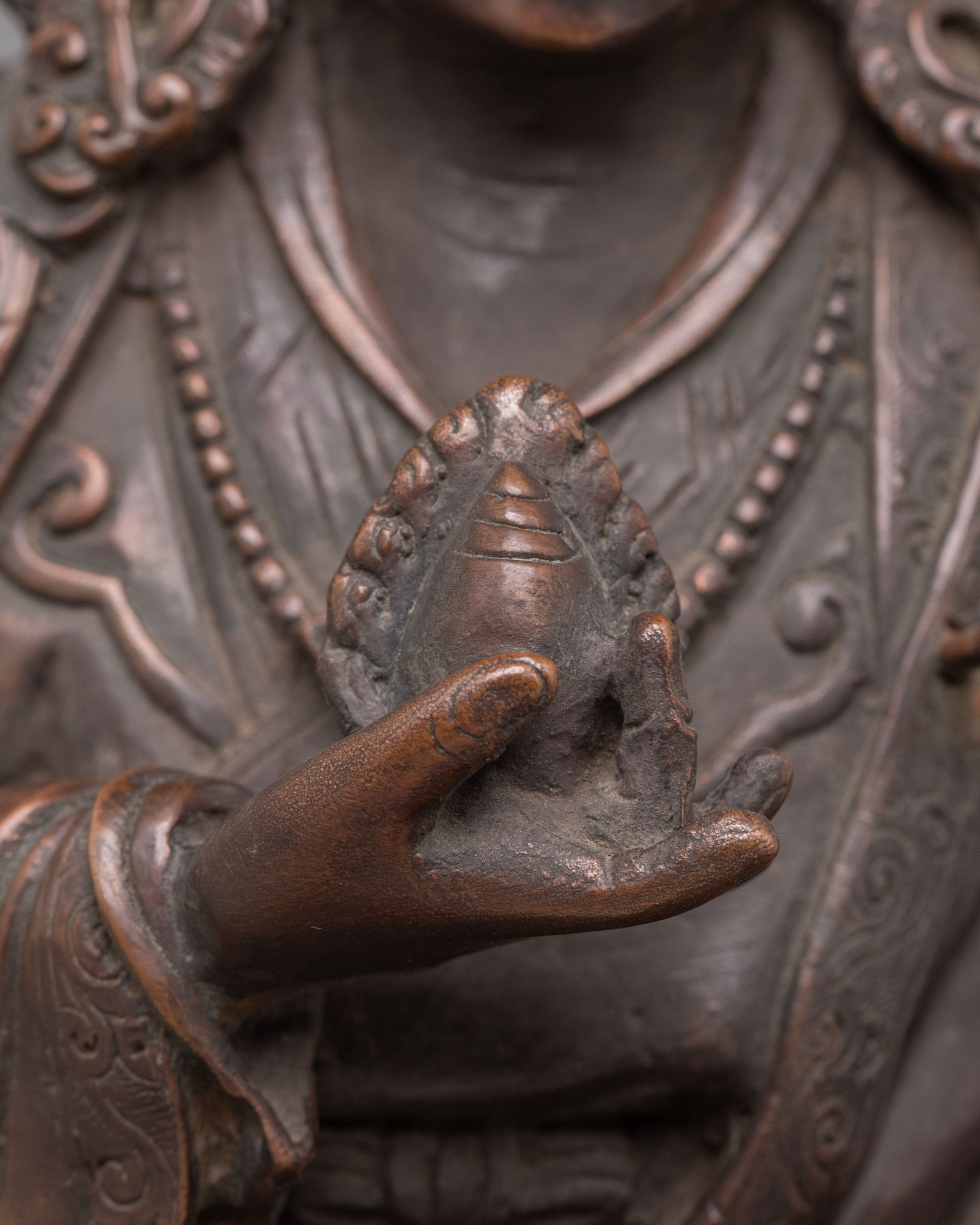 Handcrafted Copper Guru Norla Statue | Symbol of Protection