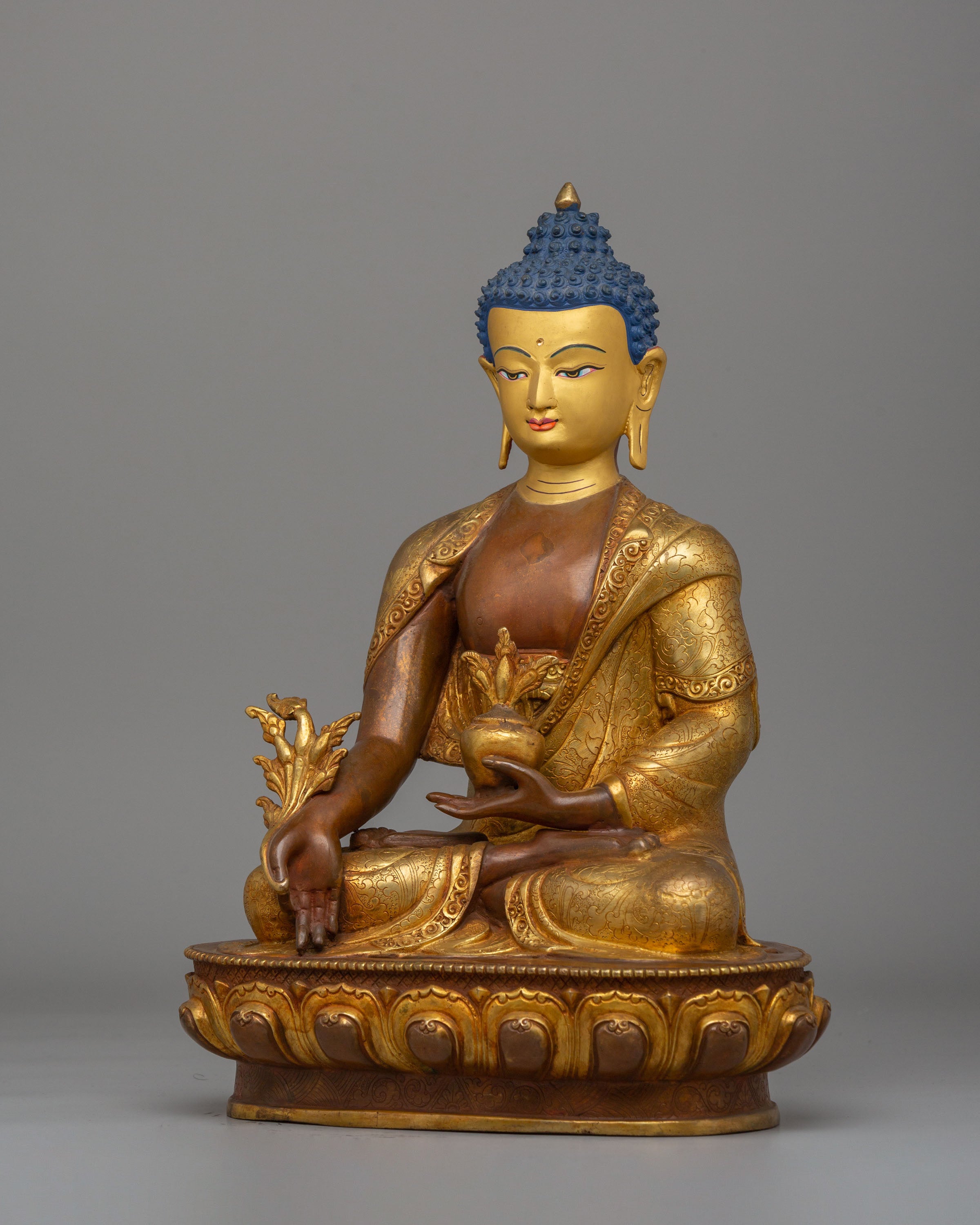 Sacred Himalayan Healing Buddha Statue | Medicine Buddha Figurine