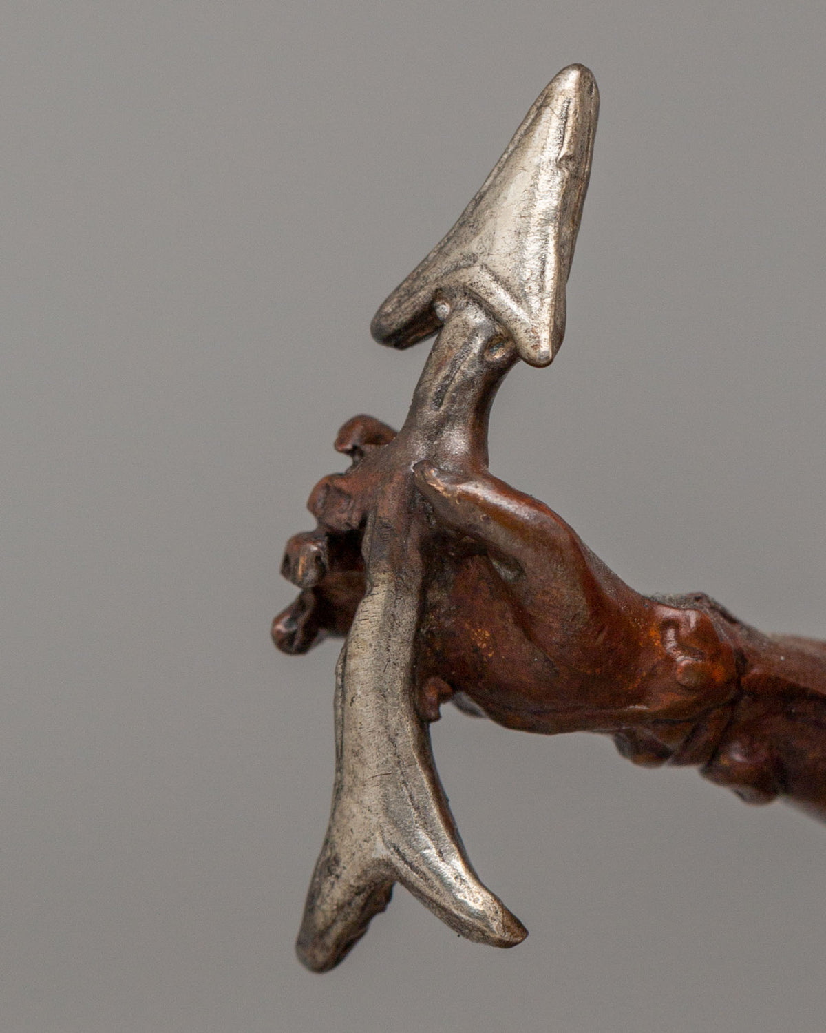 Handcrafted Tibetan Namasangiti Statue | Oxidized Copper Body with Silver Plating
