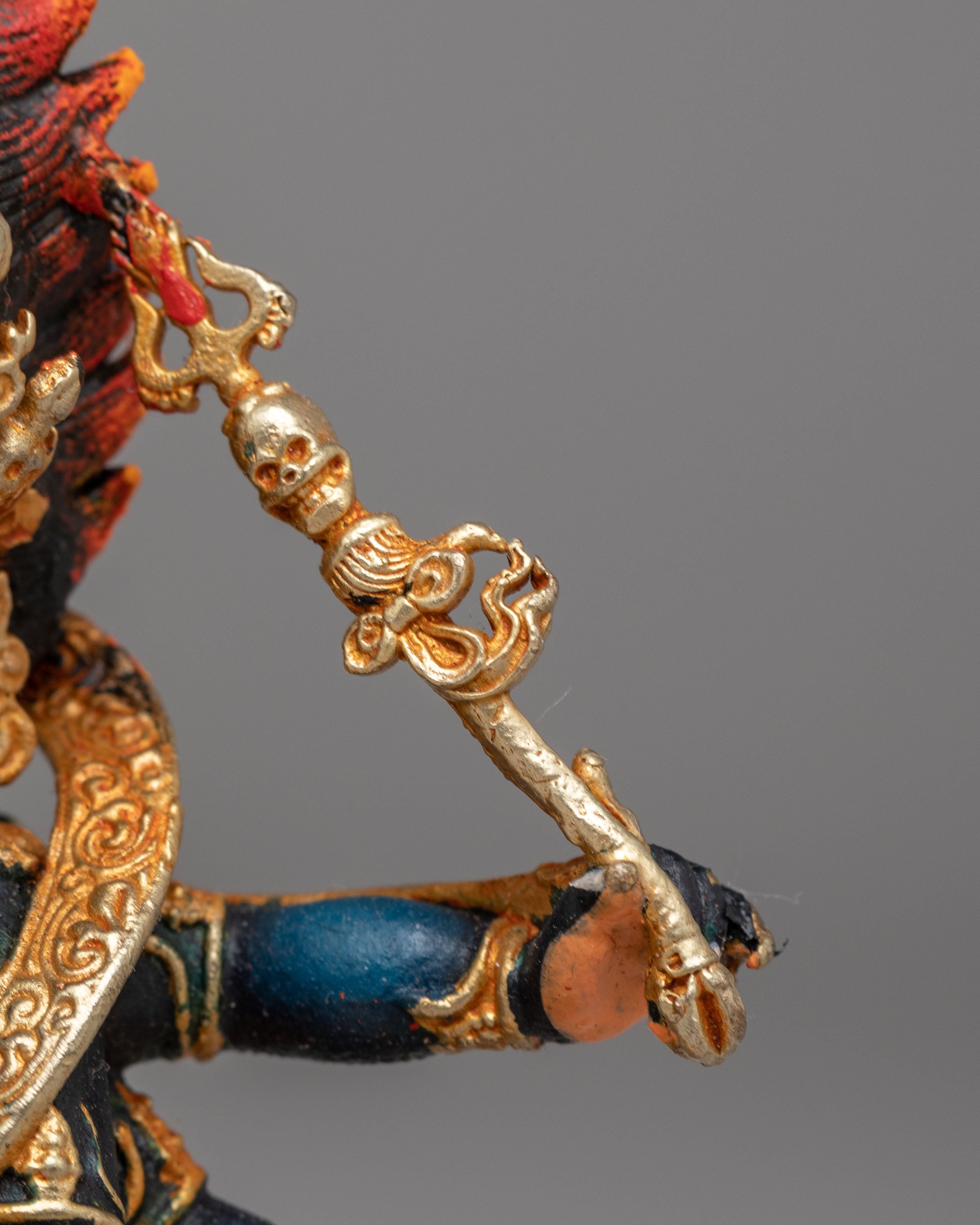 Six-Armed Mahakala Protector Deity Statue | Symbol of Protection and Strength