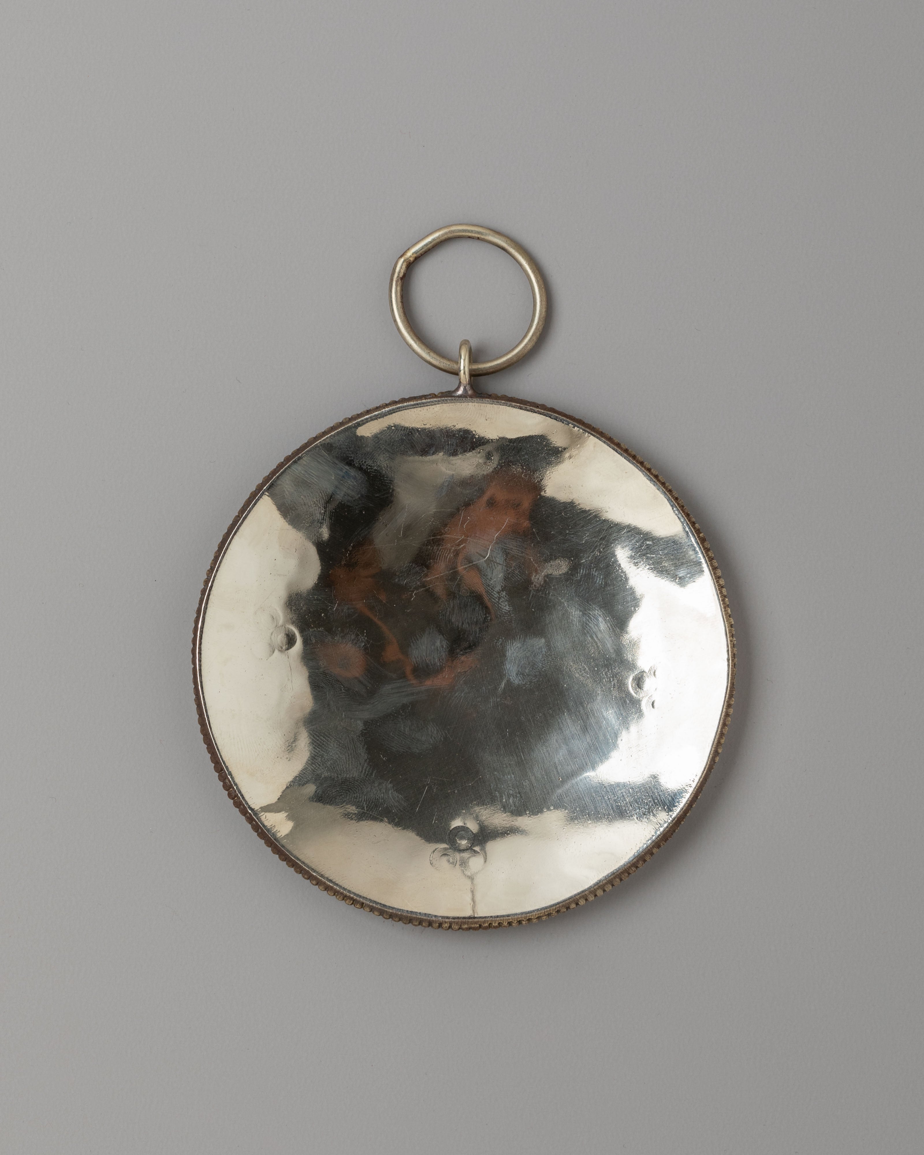 Traditional Tibetan Altar Mirror | Symbolic Meditation and Altar Decor