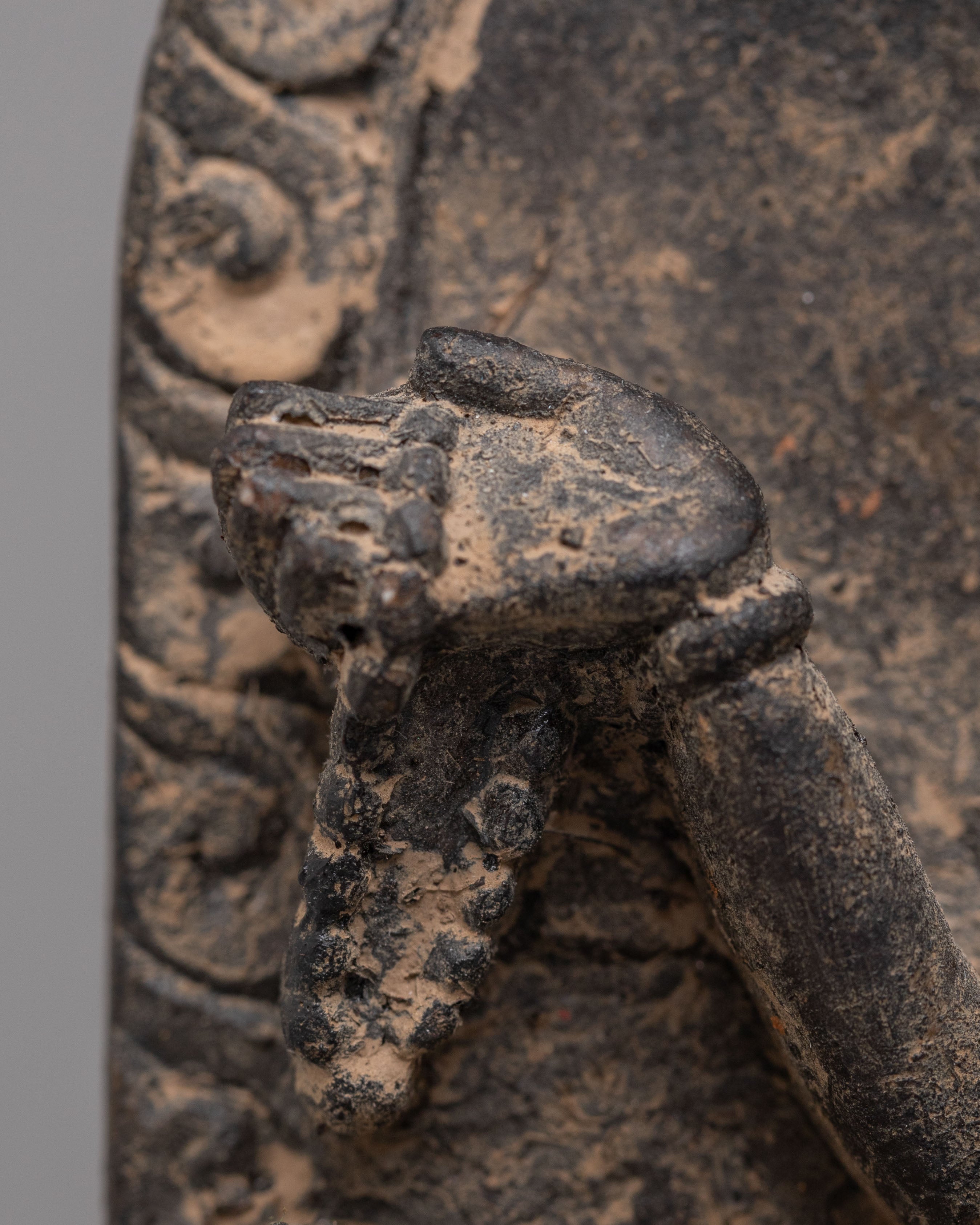 Traditional Vasudhara Wealth Deity Statue | Tibetan Stone Sculpture