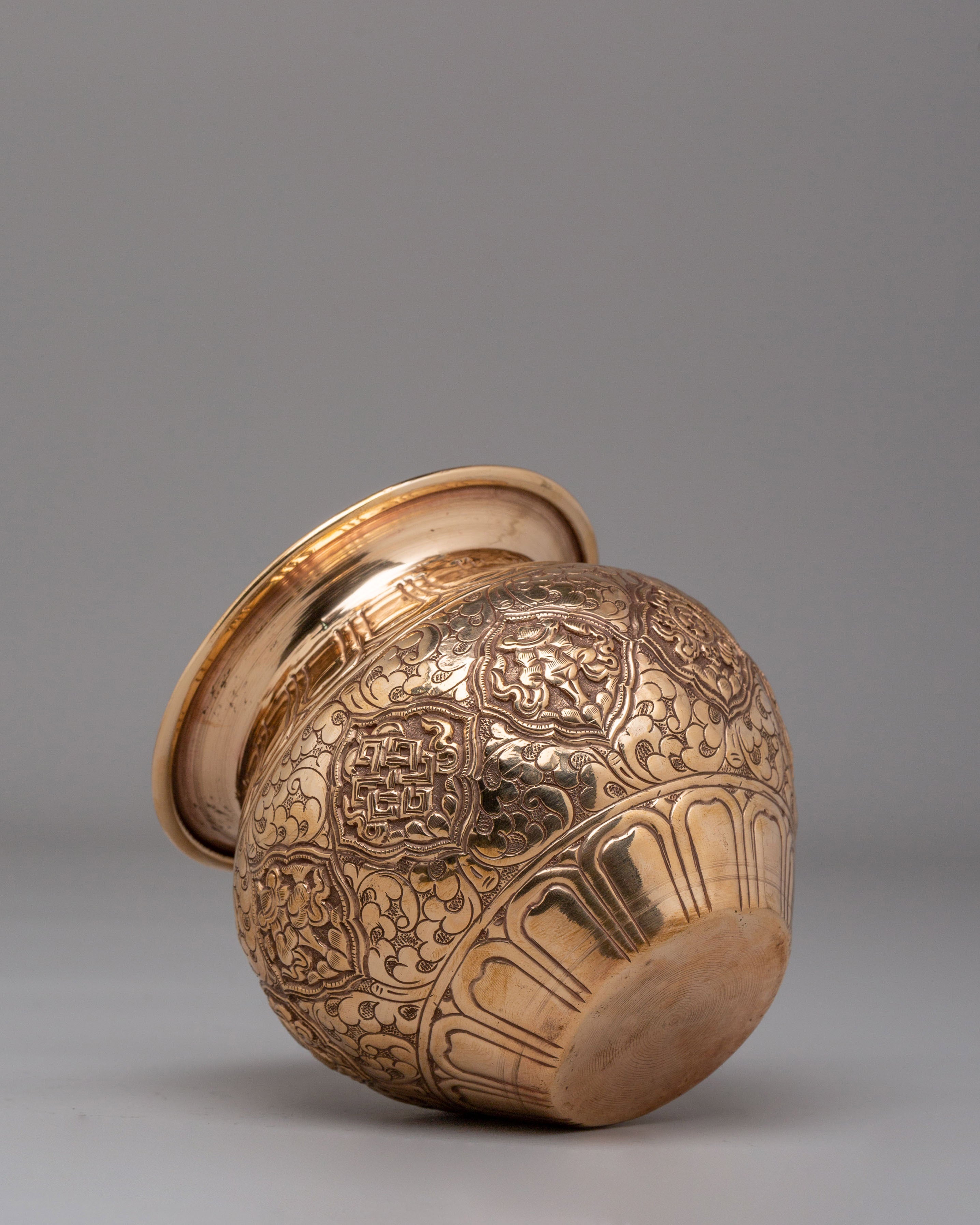 Ceremonial Kalash For Sacred Rituals | Copper Offering Vessel