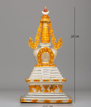 Scared Tibetan Stupa | Handcrafted Buddhist Shrine