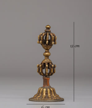 Handmade Buddhist Dorje for Rituals | Sacred Vajra for Spiritual Practices