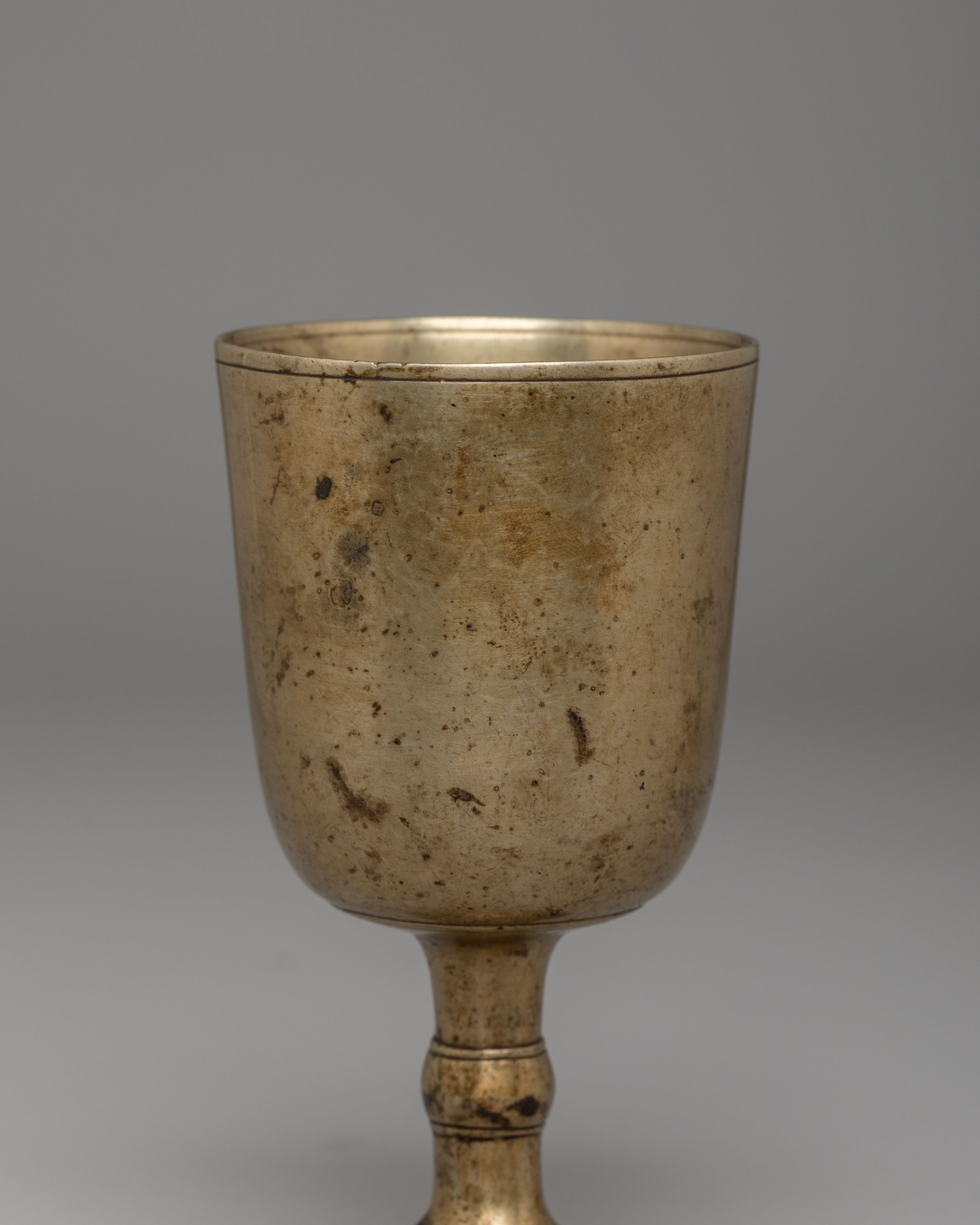 Handcrafted Offering Glass | Bronze Tibetan Ritual Vessel