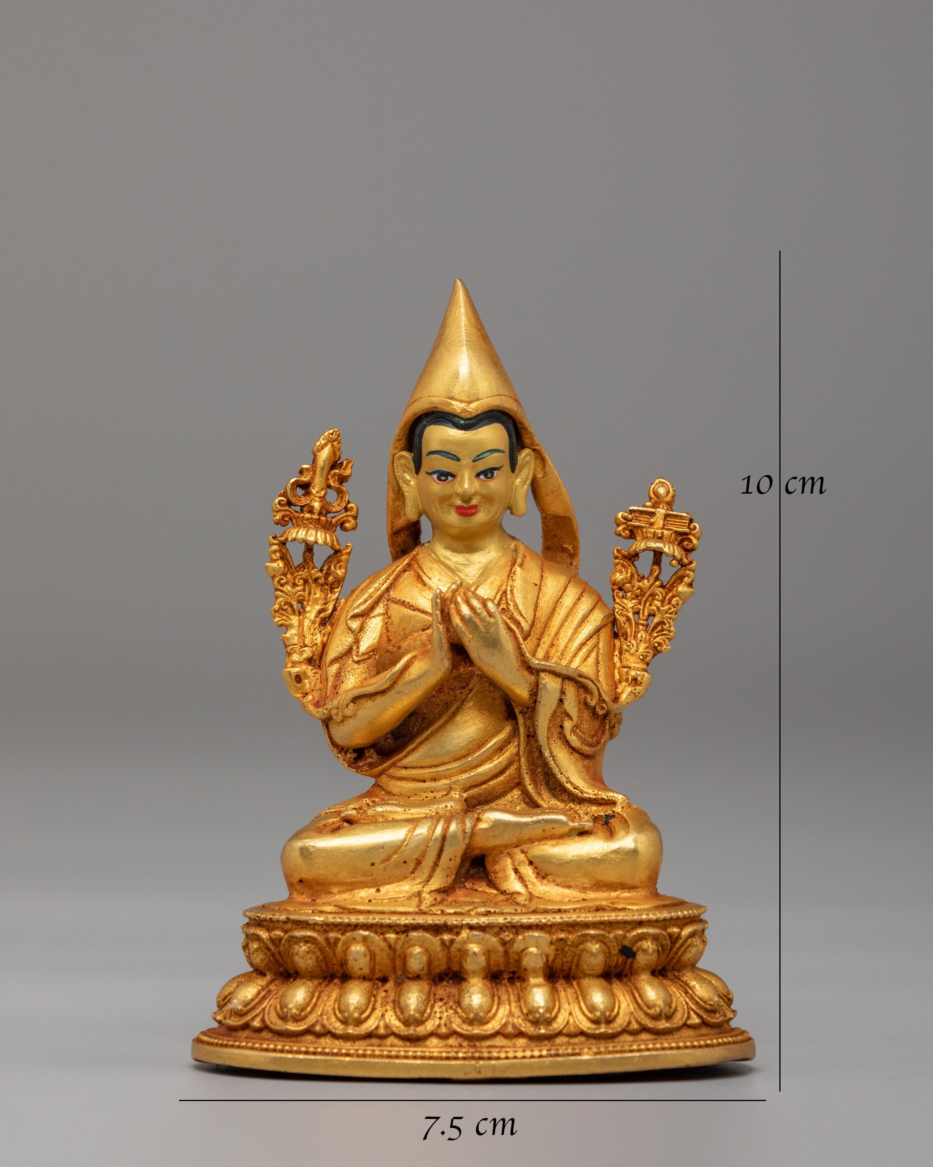 Sacred Tsongkhapa Statue | Tibetan Buddhist Master Sculpture