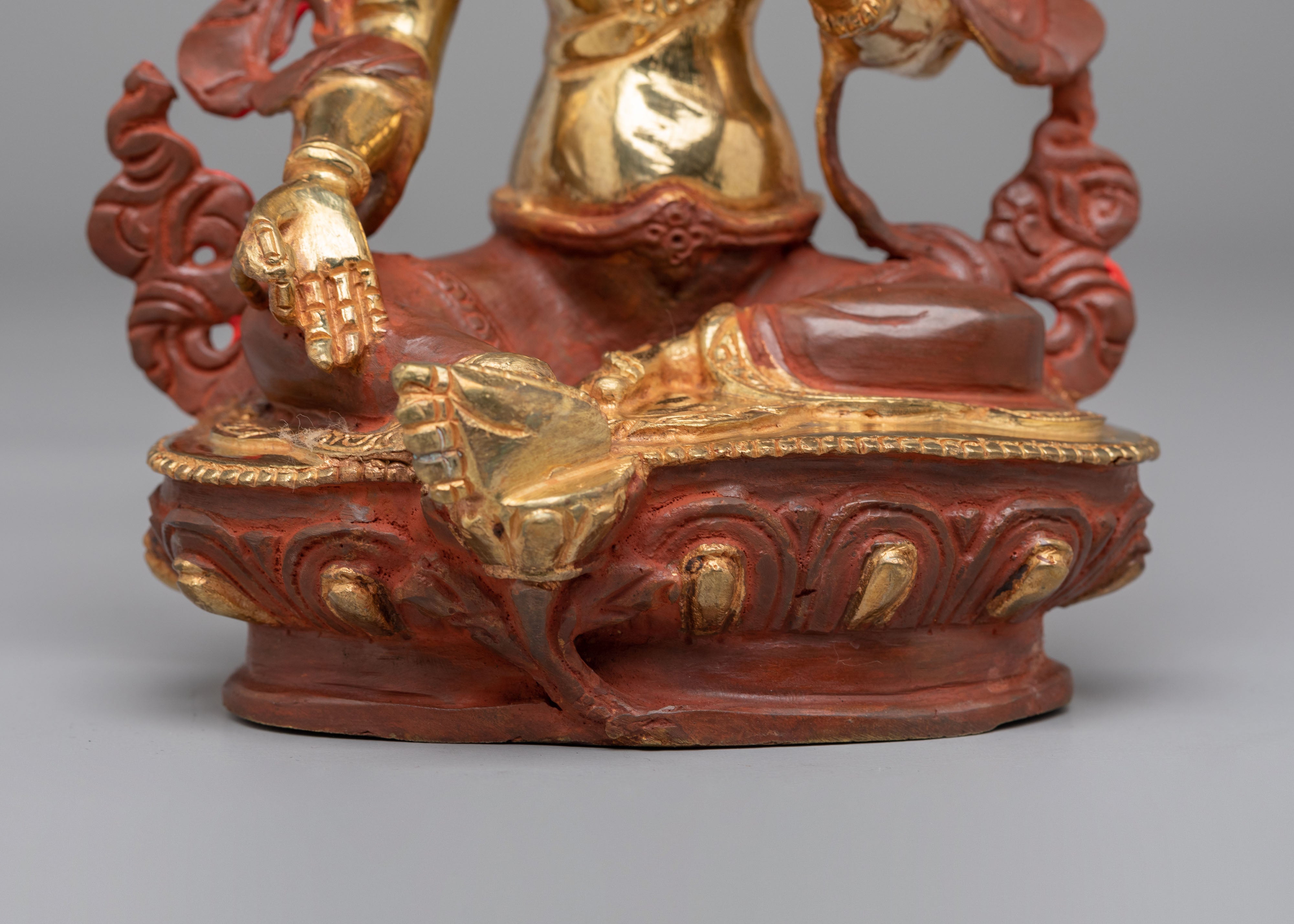 Enlightened Green Tara Goddess Statue | Buddhist Altar Decor