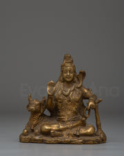 Handmade Brass Shiva Statue 