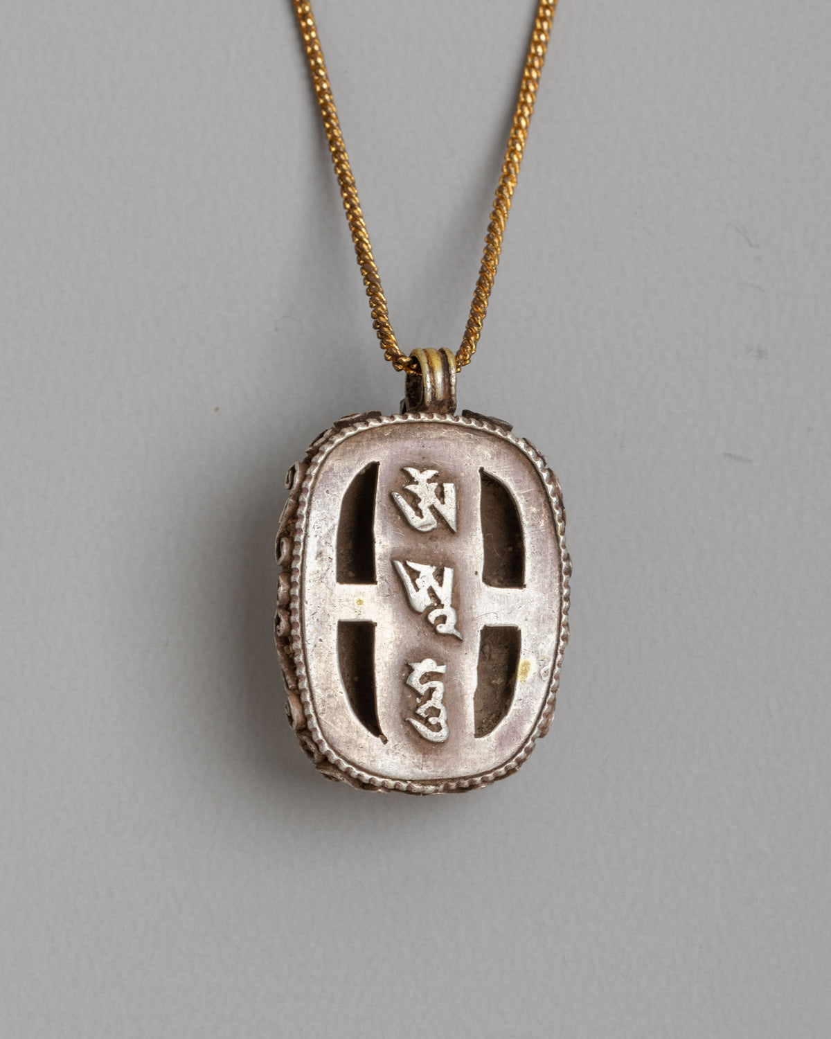 Maha Rakta Ganesha Locket | 92.5 Sterling Silver Fire Gilt Pendant