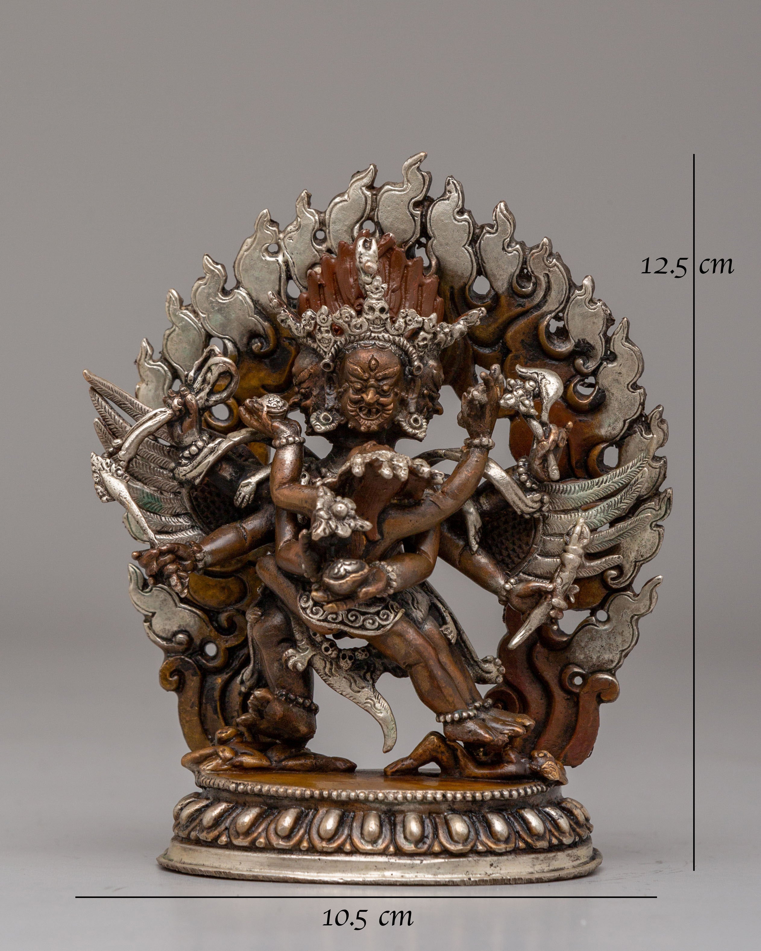 Machine Made Hayagriva with Consort Statue | Wrathful Deity Sculpture