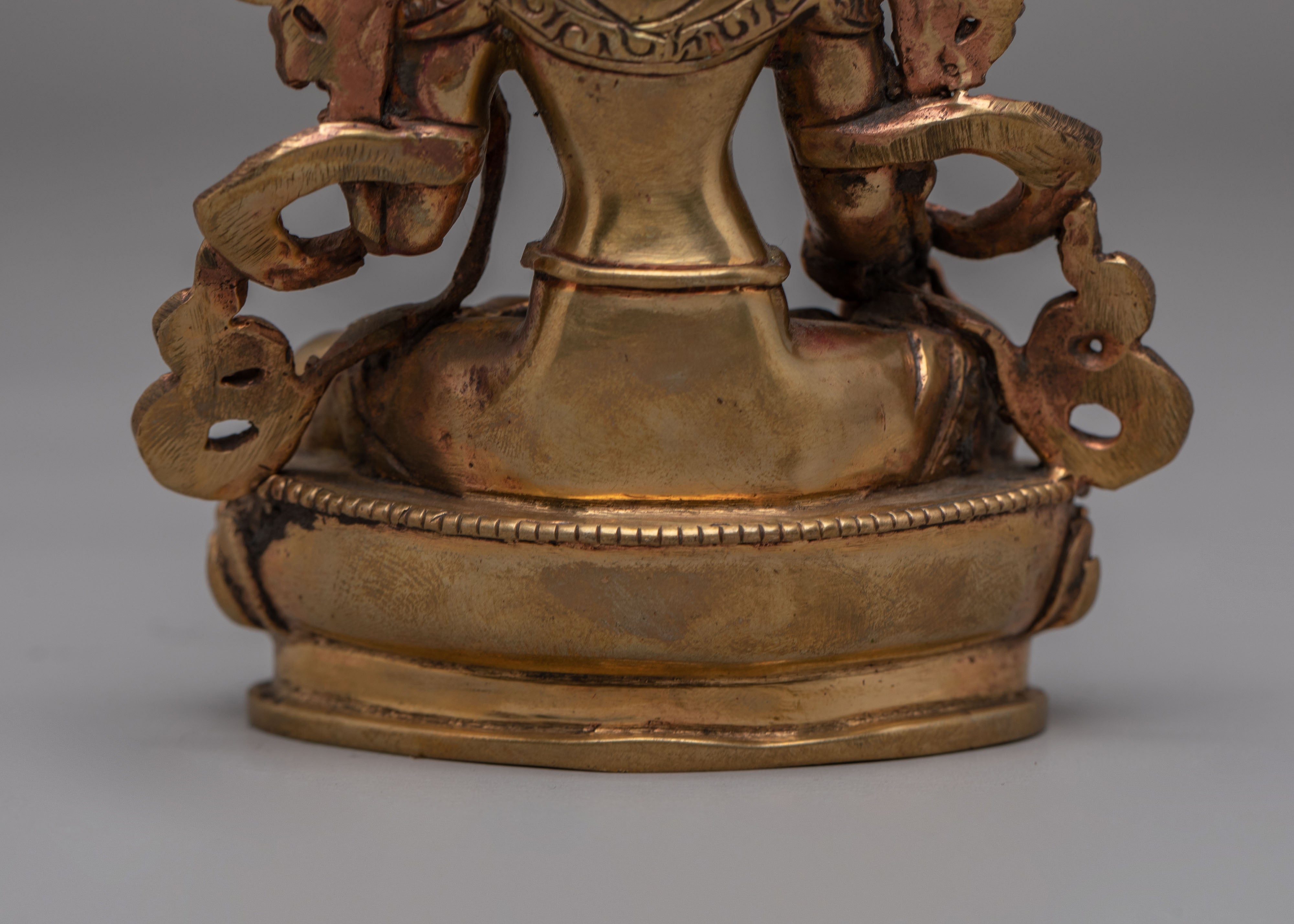 Handcrafted White Tara Deity Statue | Tibetan Buddhist Decor