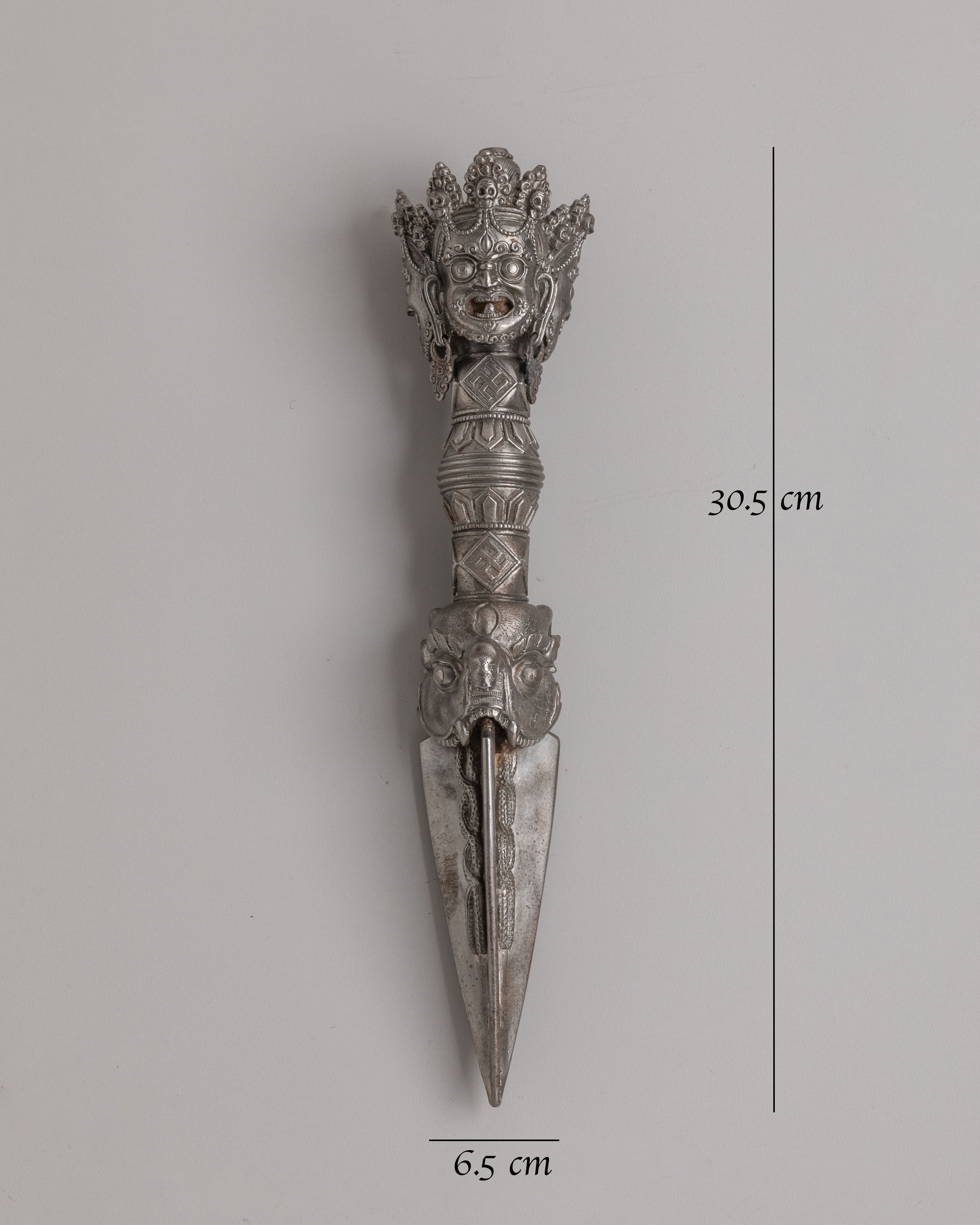 Traditional Tibetan Phurba Ritual Tool | Symbol of Spiritual Power