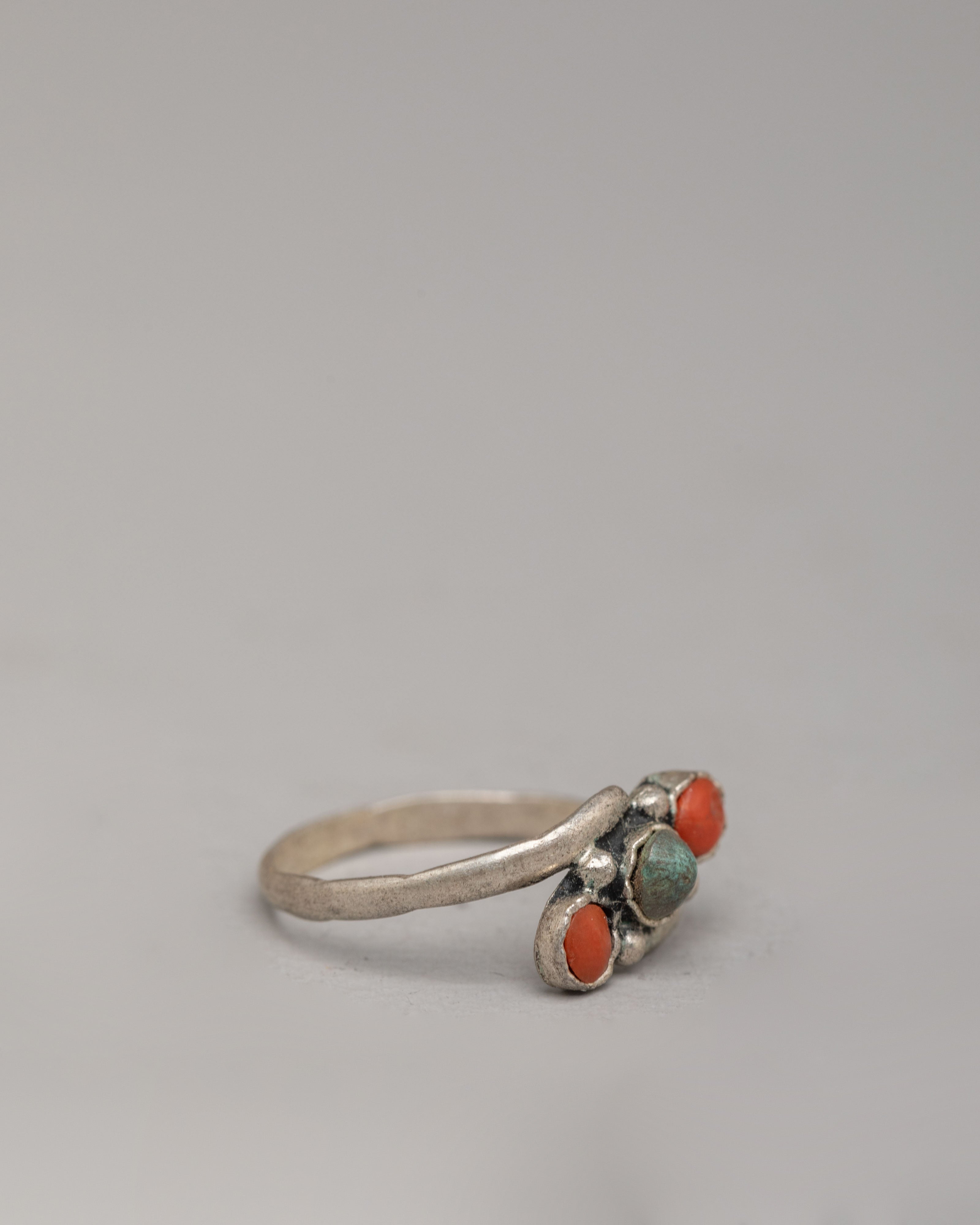 Silver Ring with Natural Stones | Boho-Inspired Spiritual Jewelry