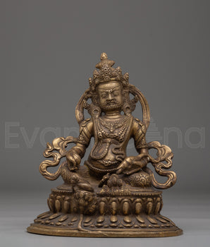 Handcrafted Dzambhala Statue of Wealth | Blessings of Wealth and Generosity
