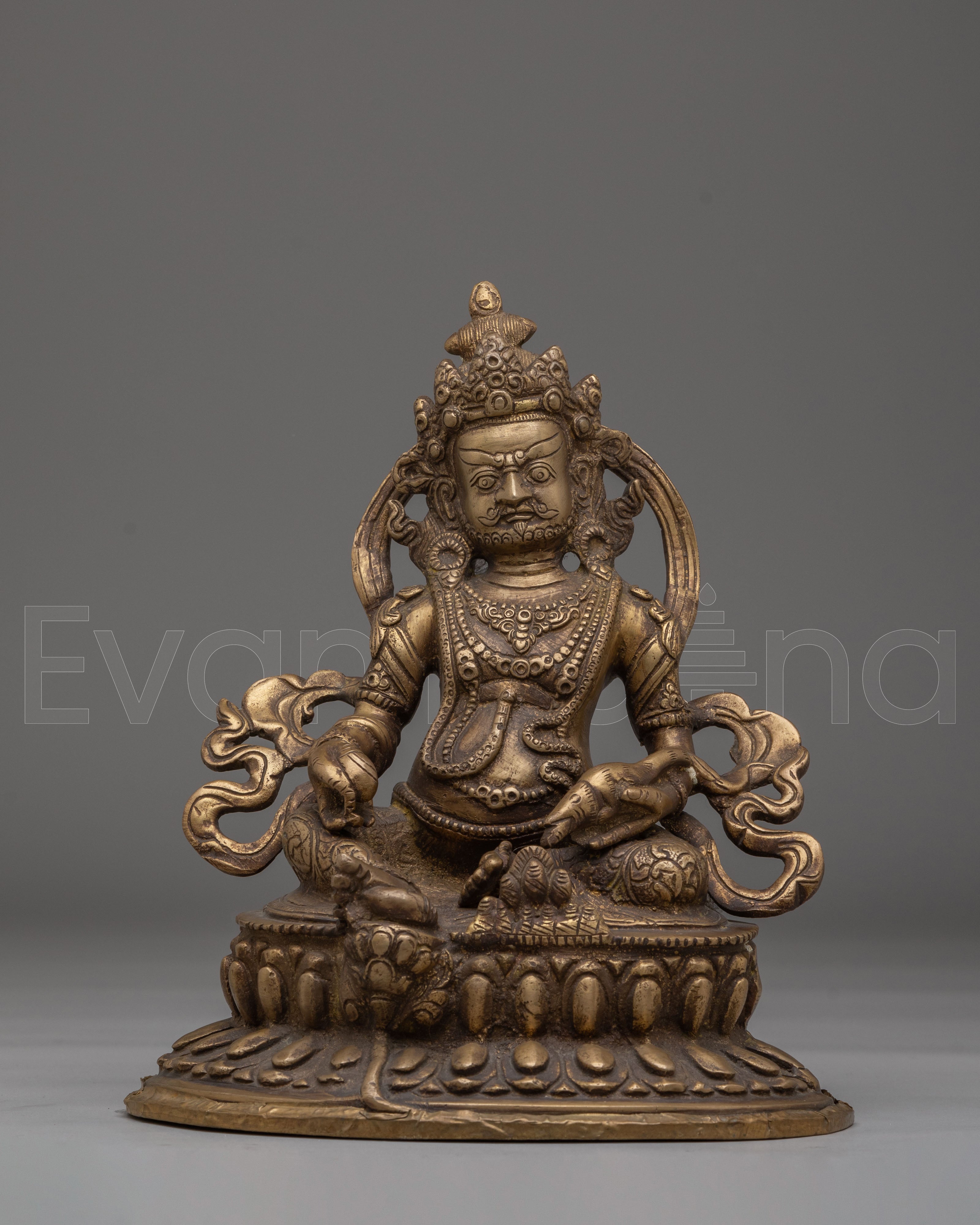 Handcrafted Dzambhala Statue of Wealth | Blessings of Wealth and Generosity