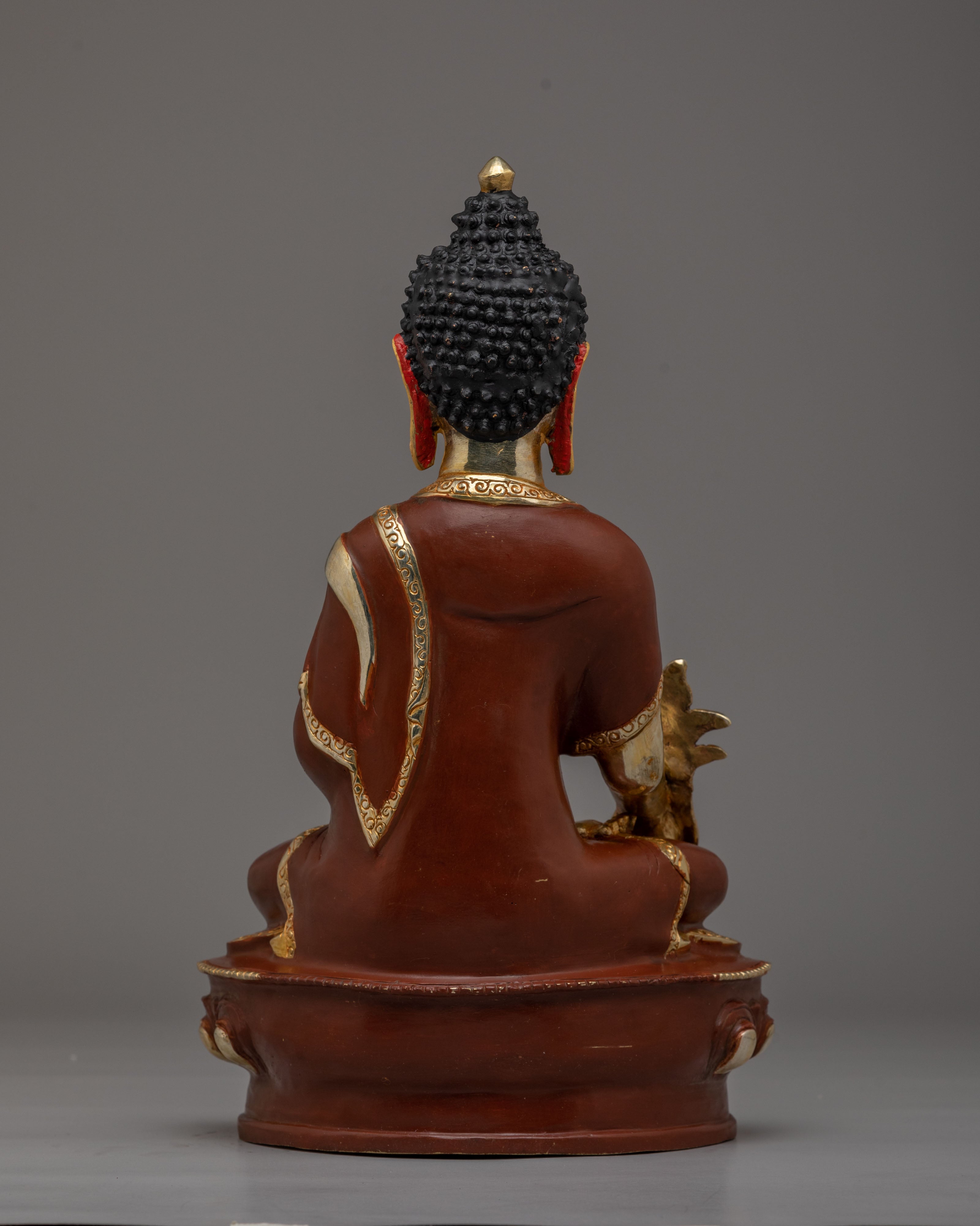 Traditional Tibetan Healing Buddha Statue | Medicine Buddha Sculpture
