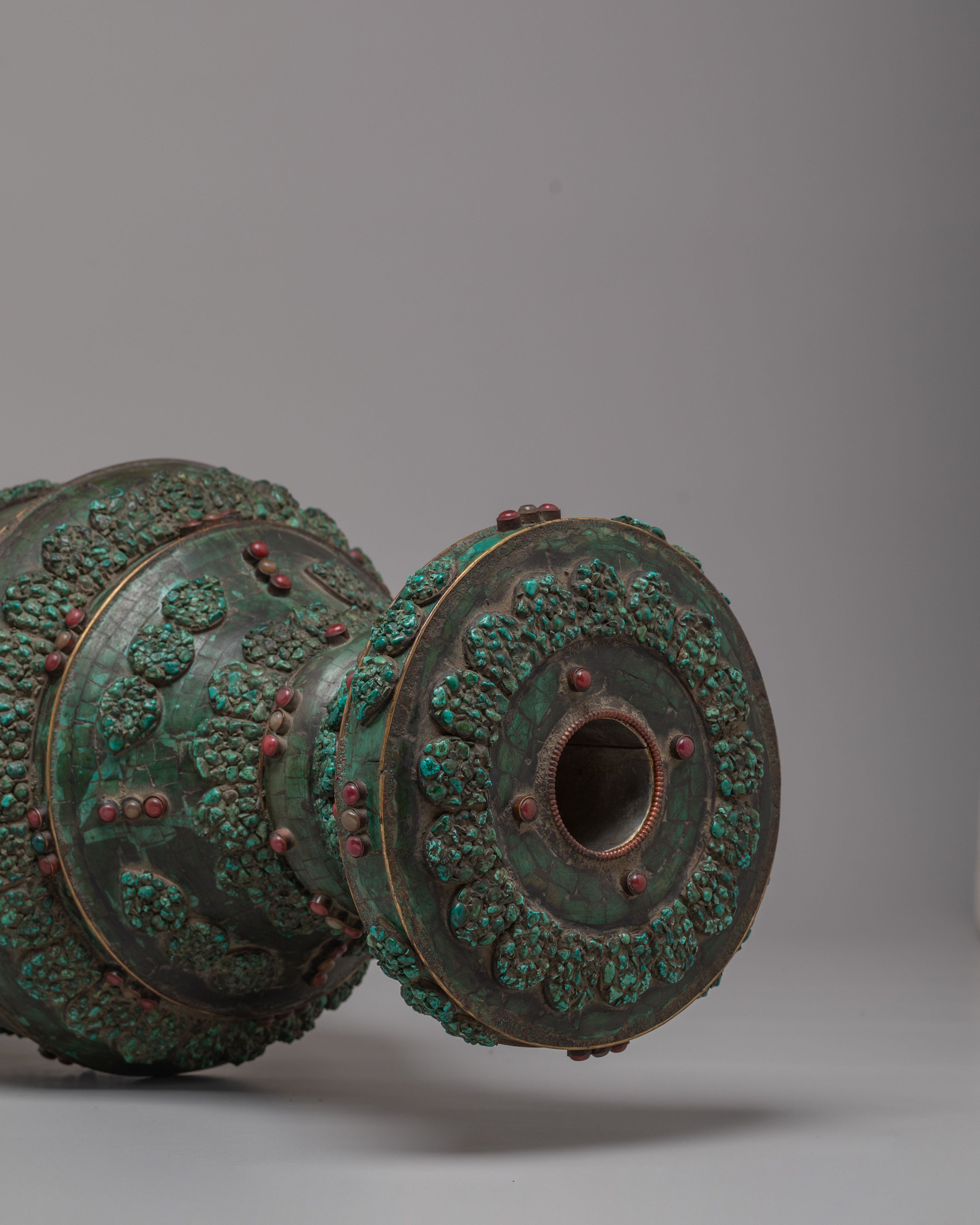Decorative Flower Vase for Decor | Traditional Tibetan Flower Pot