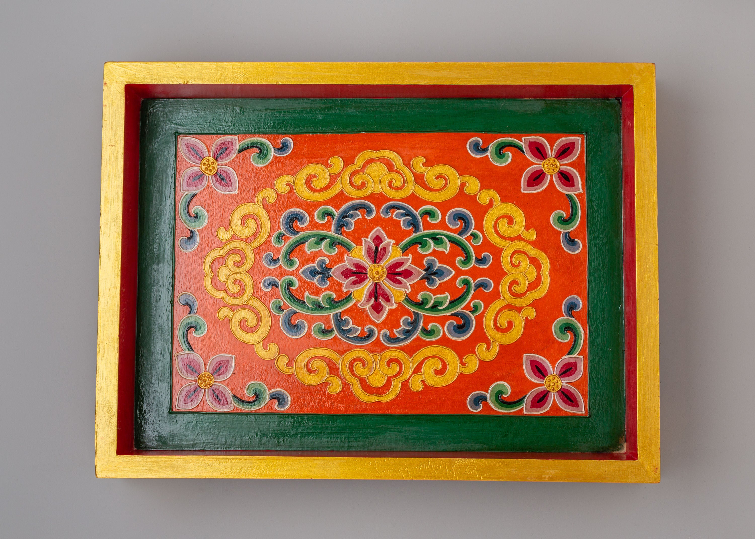 Himalayan Tibetan Tray | Unique Handcrafted Decorative Tray