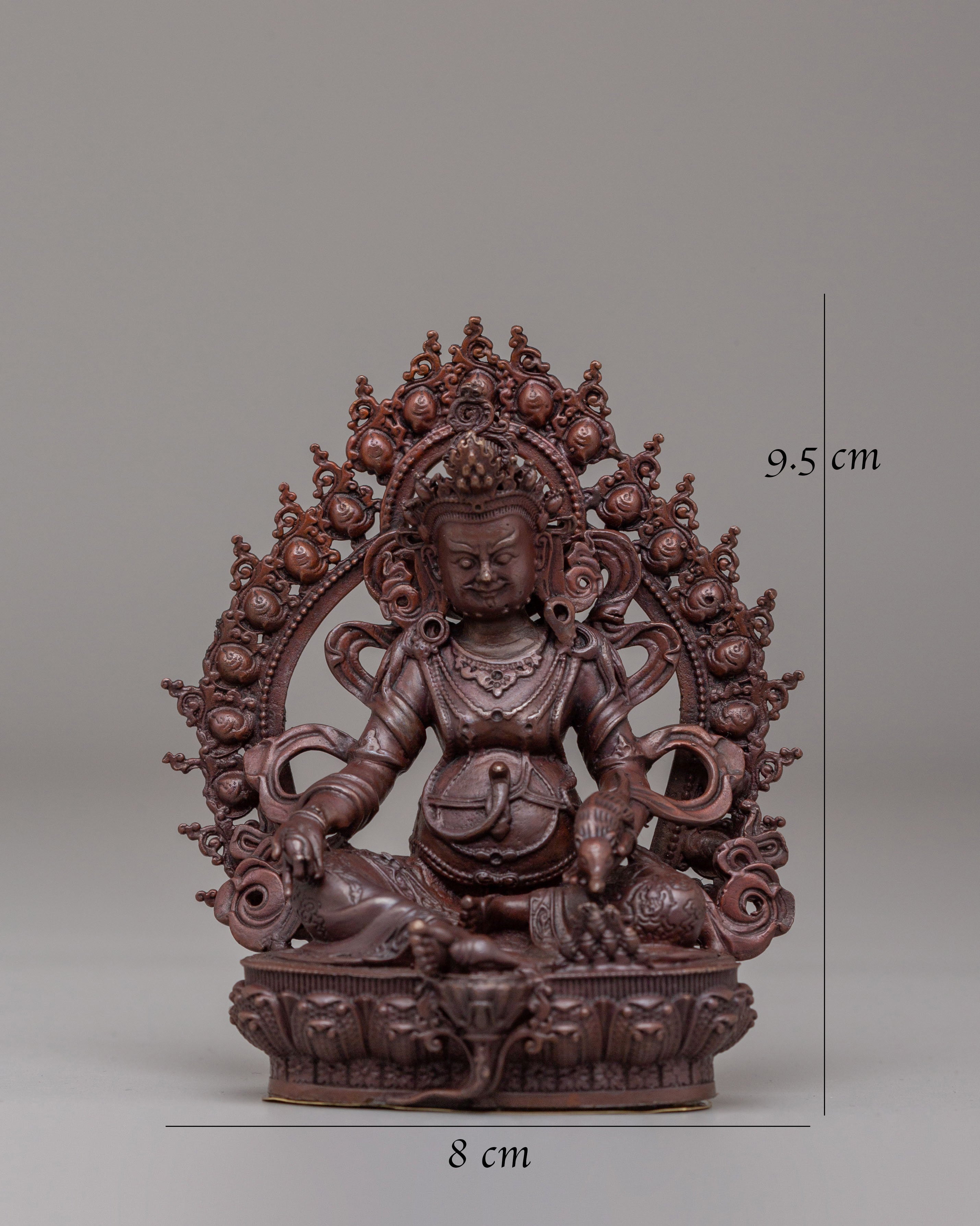 Sacred Wealth Deity Dzambhala Statue | Tibetan Buddhist Decor for Prosperity & Abundance