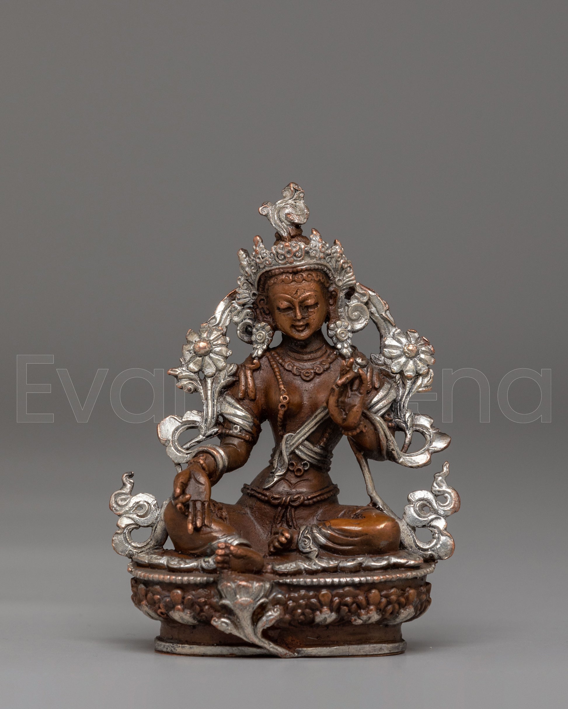 Handmade Green Tara Statue 