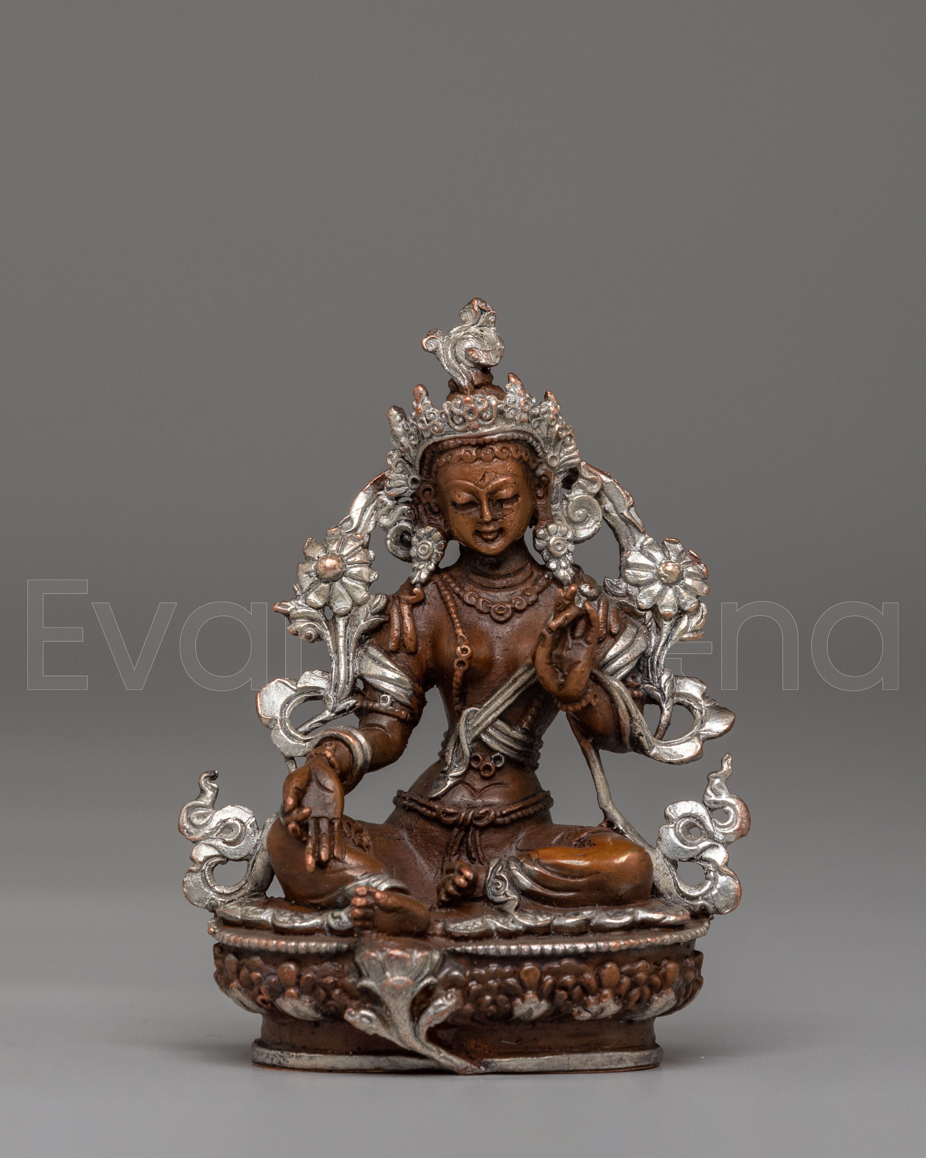 Handmade Green Tara Statue 