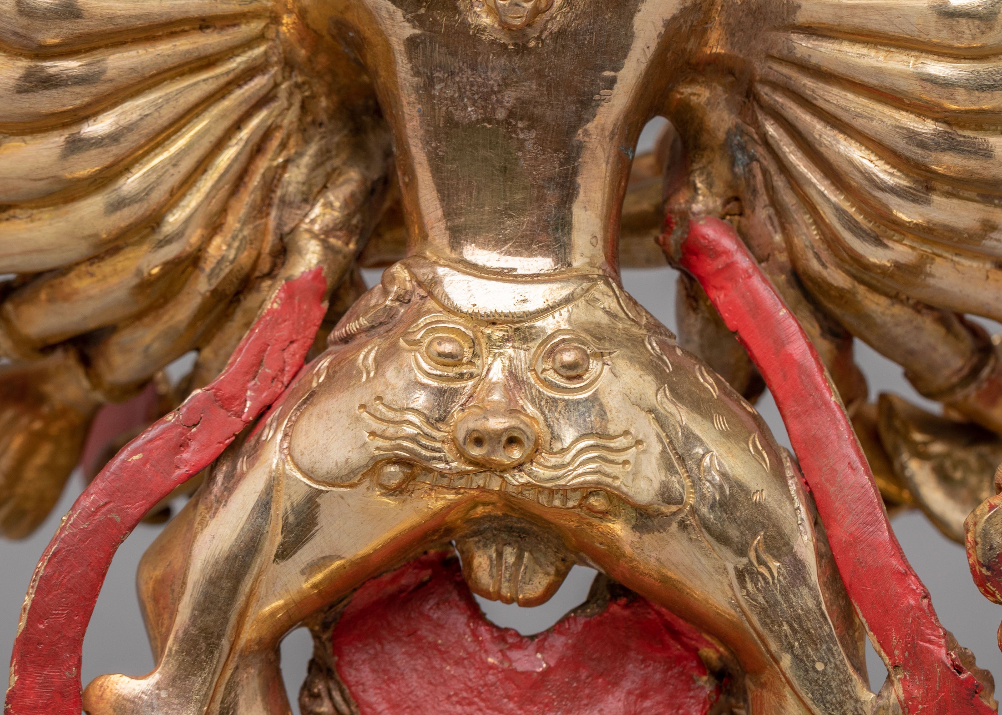 Hevajra Vajrayana Sculpture | 24K Gold Plated Buddhist Deity Statue