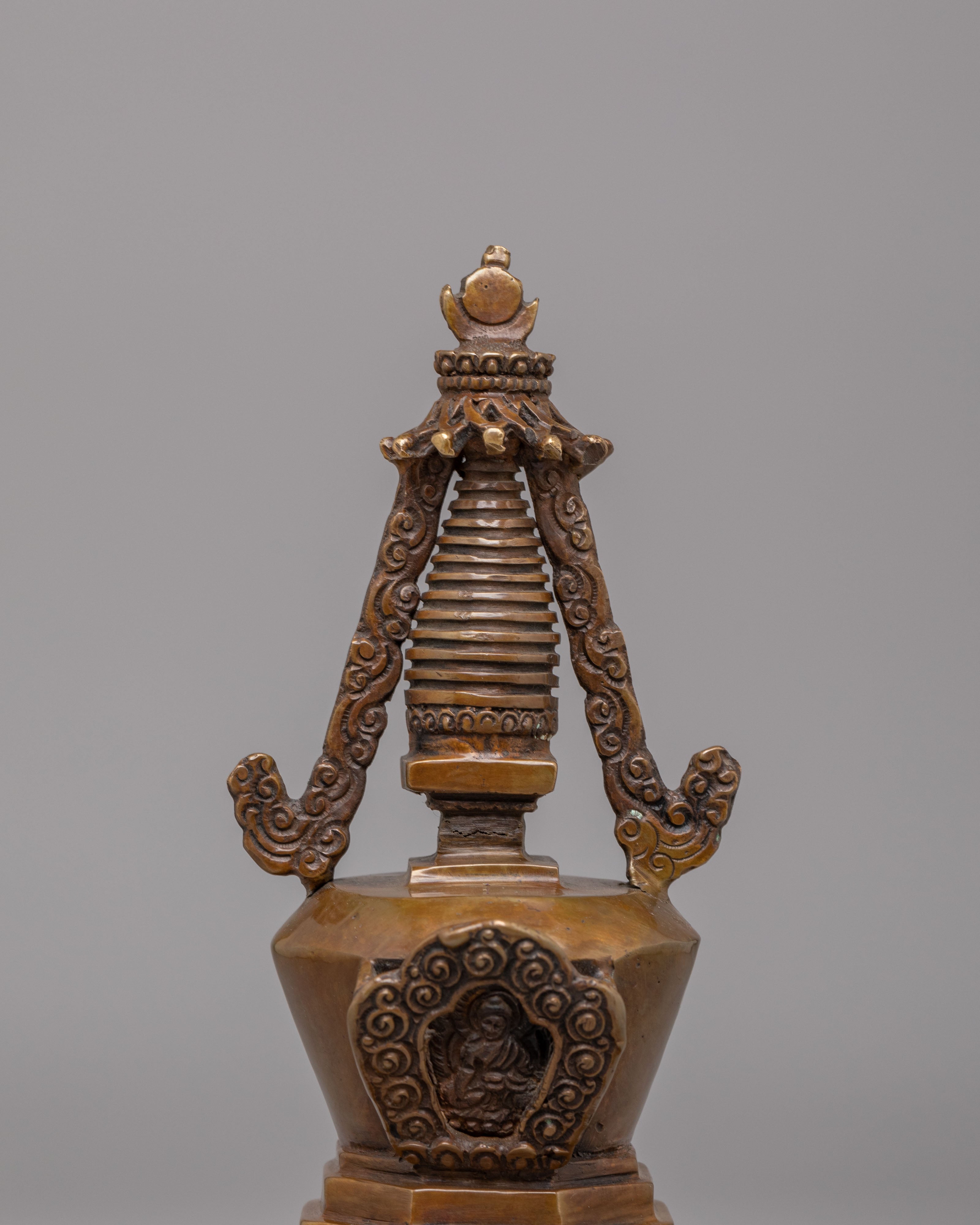 Eight Buddhist stupa set | A Sacred Symbol of Spiritual Enlightenment