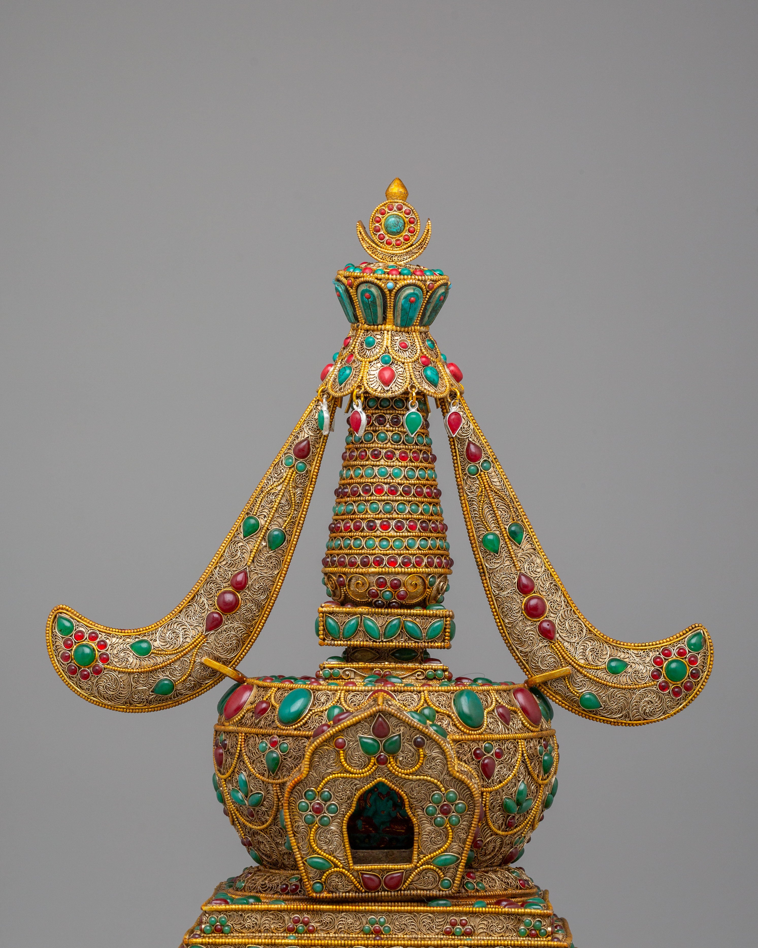 Buddhist Ritual Enlightenment Stupa | Himalayan Shrine Decor