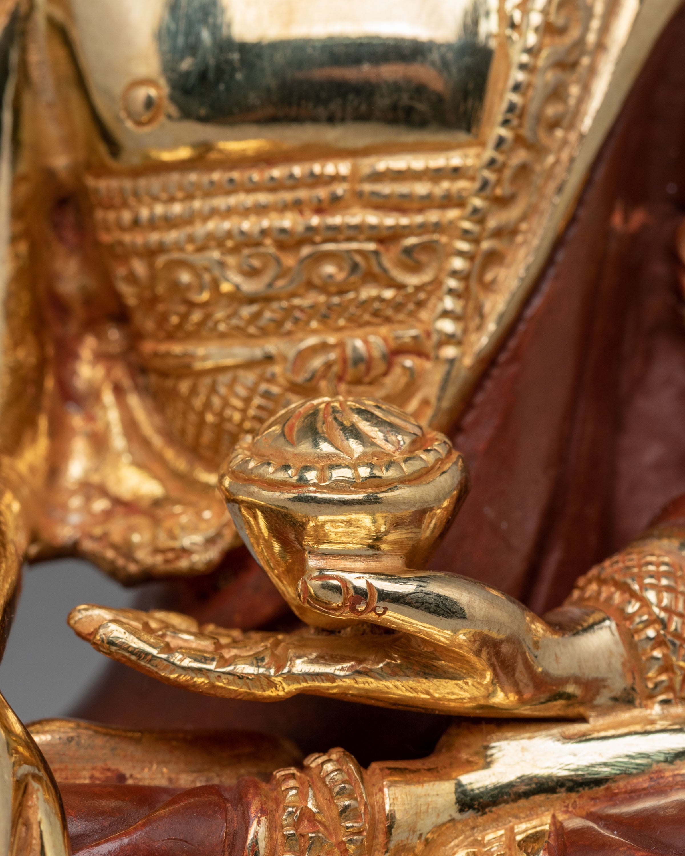 Divine Shakyamuni Buddha Sculpture | Handcrafted Copper Statue