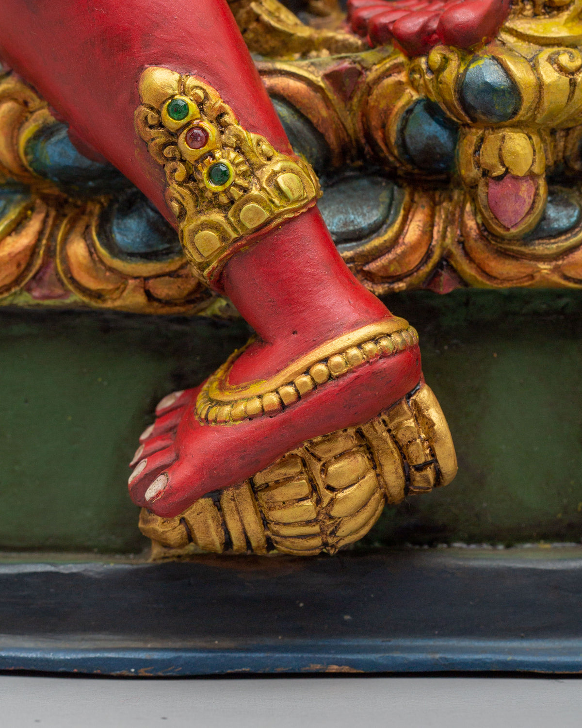 Himalayan Dzambhala Altar Deity Statue | Tibetan Wealth Deity Figurine