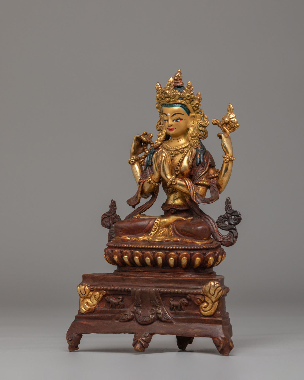 Handcrafted Chenrezig Sculpture | Compassionate Bodhisattva Statue