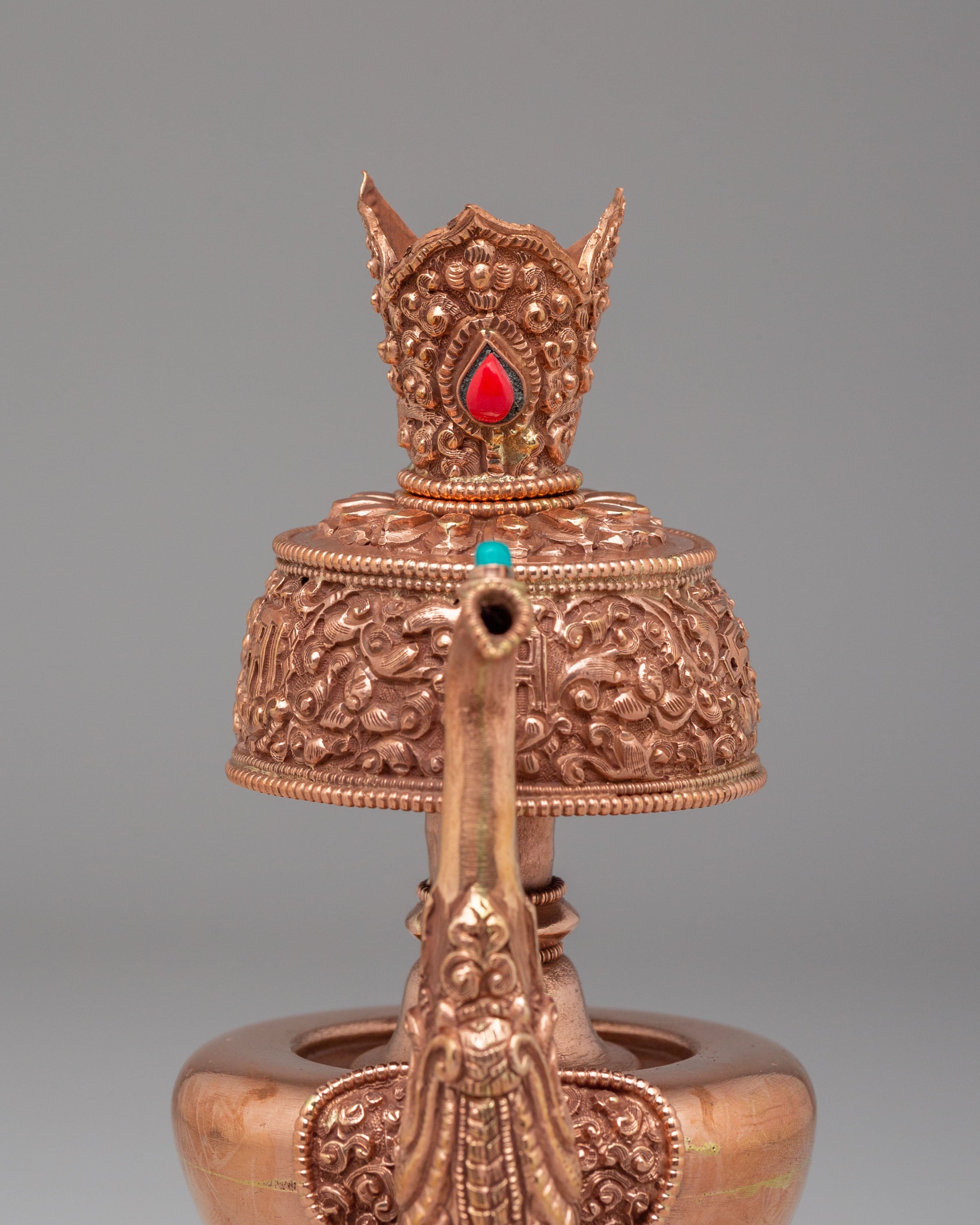 Traditional Bhumba Ritual Vessel | Sacred Copper Bhumba for Puja