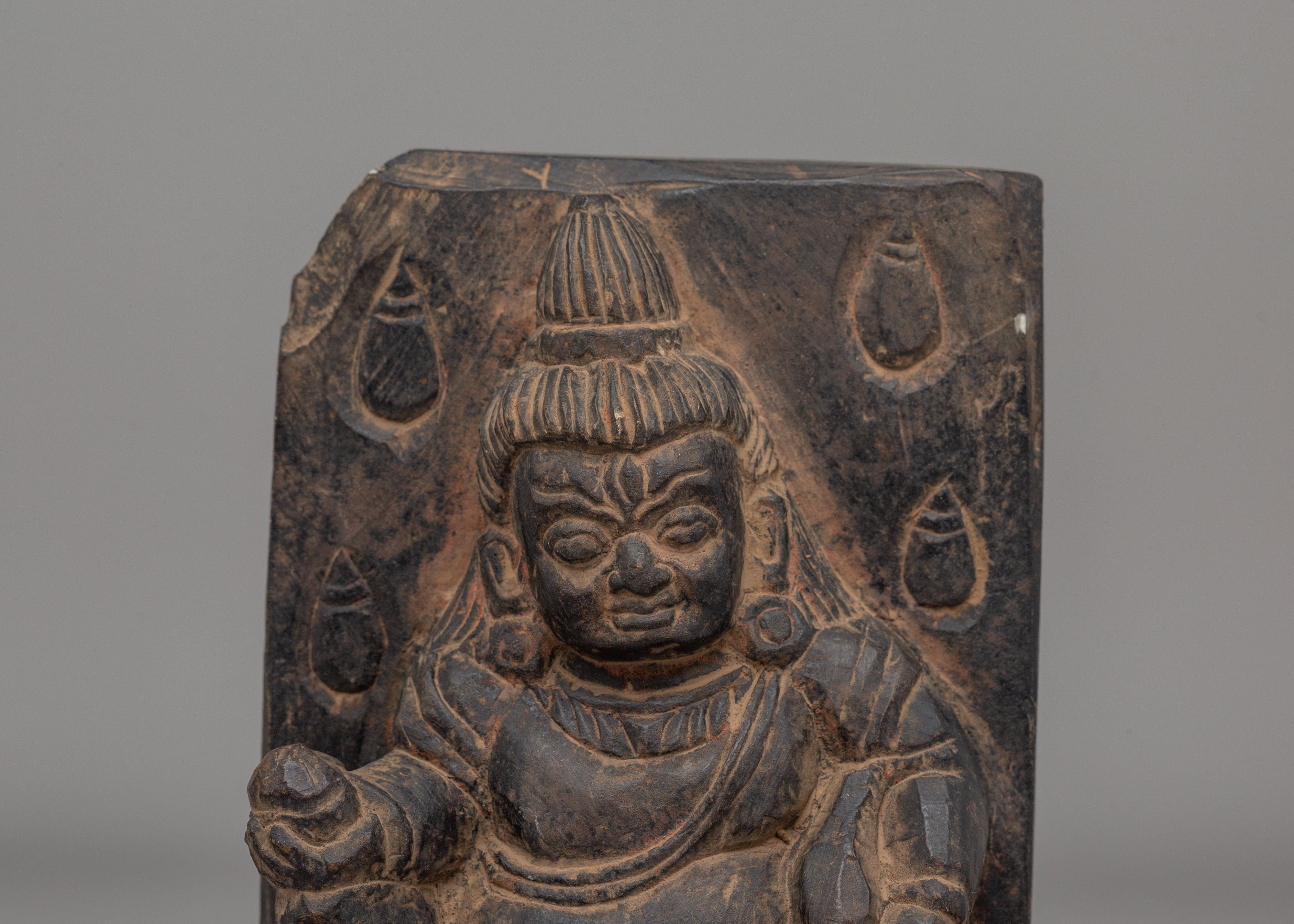 Sacred Tibetan Dzambhala Altar Statue | Wealth God Figurine