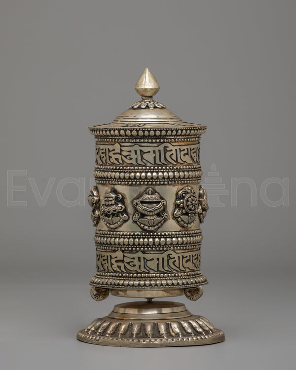 Tibetan Ritual Prayer Wheel | Perfect for Meditation and Spiritual Practices