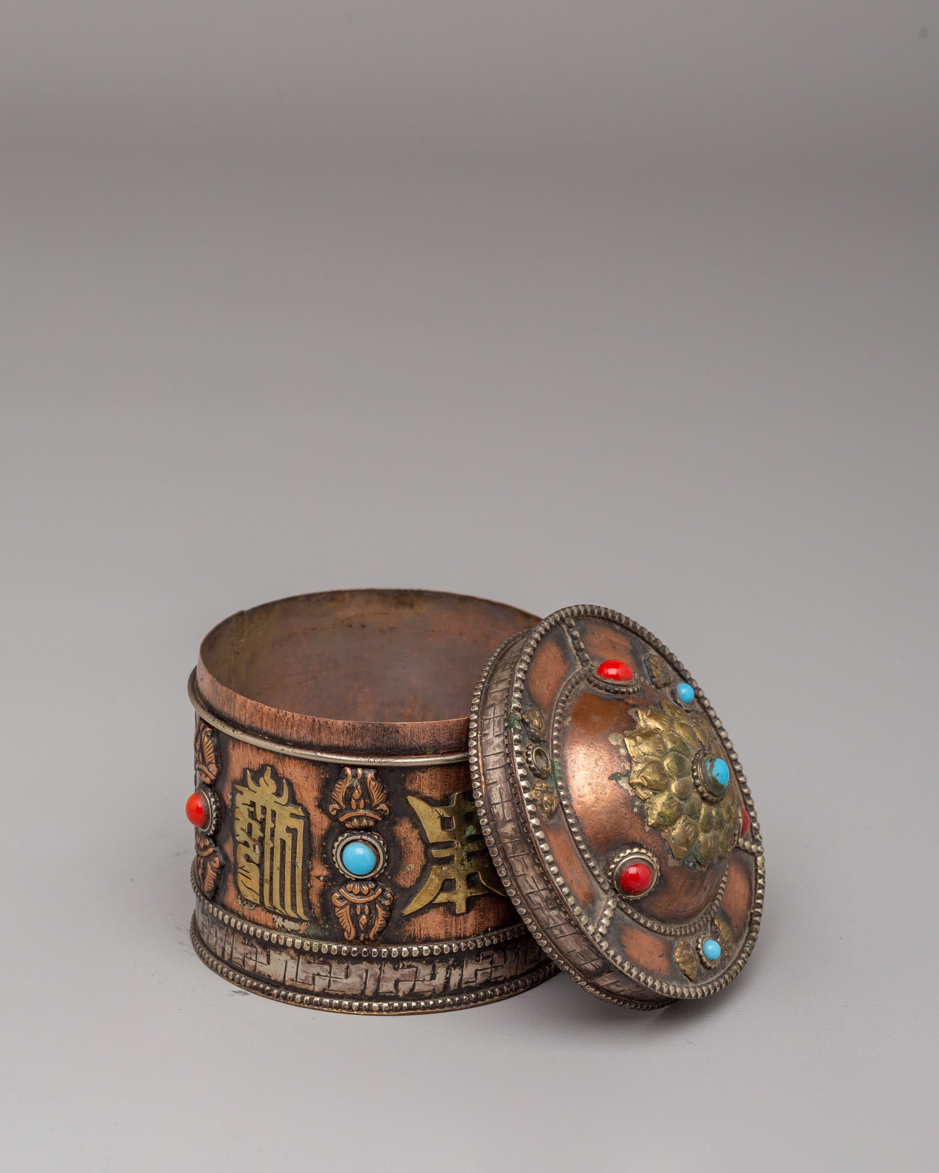 Mantra Engraved Ritual Box | A Sacred Container for Spiritual Offerings