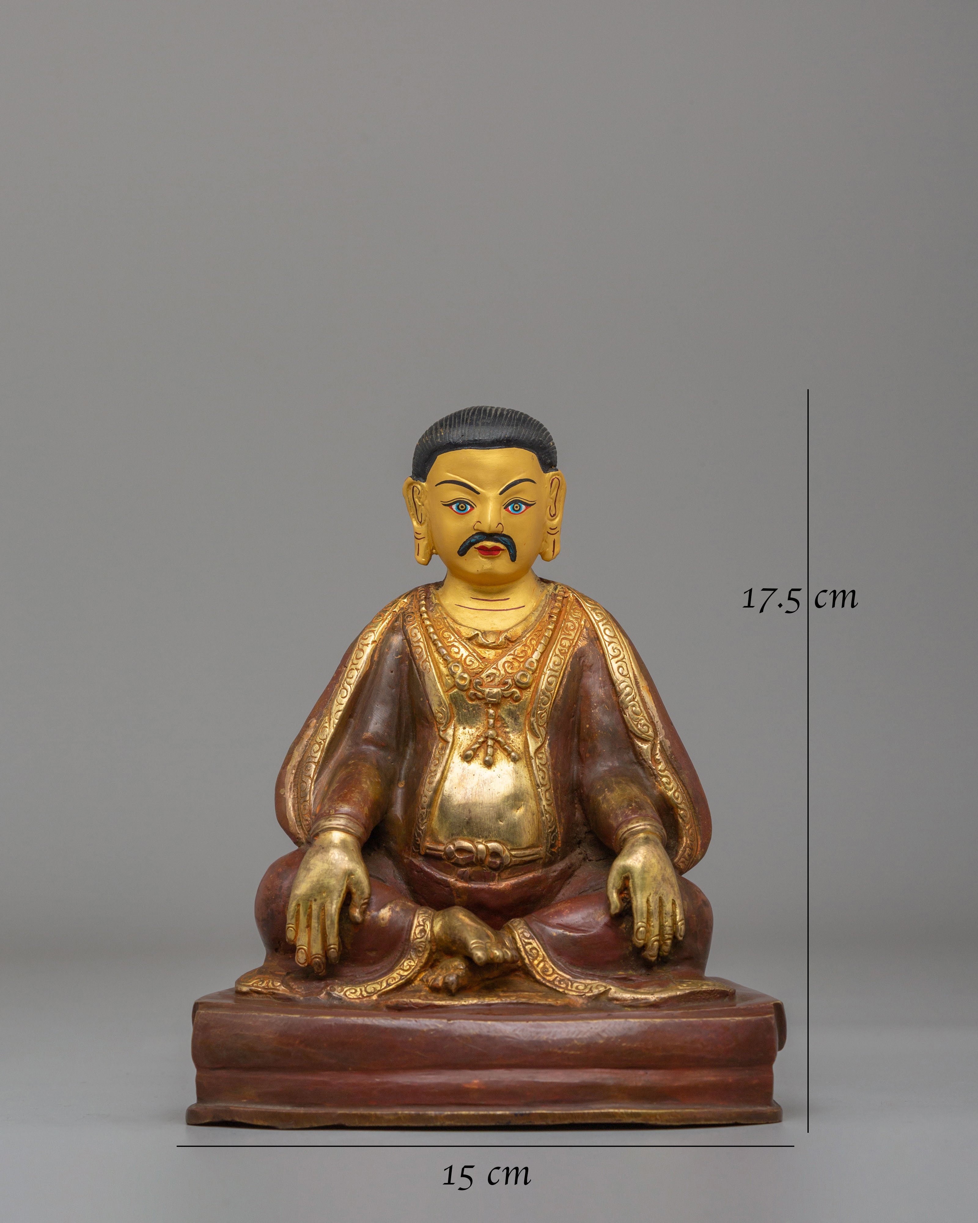 Traditional Buddhist Marpha Sculpture | 24K Gold Plated Copper Sculpture