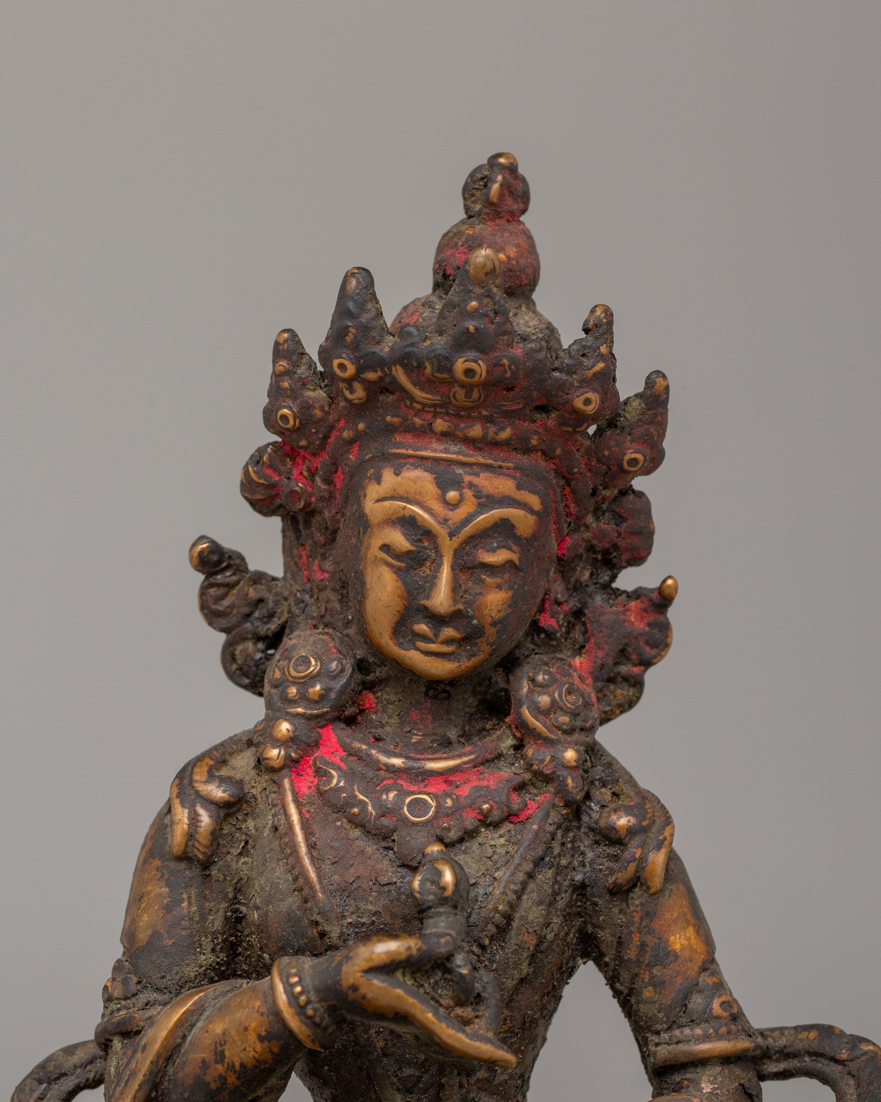 Sacred Vajrasattva Shrine Statue | Copper Body with Antique Finishing