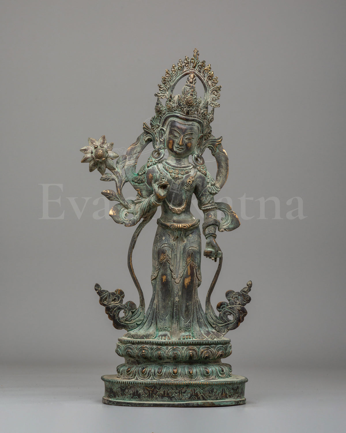 Traditional Siddhaikavira Manjushri Figurine   